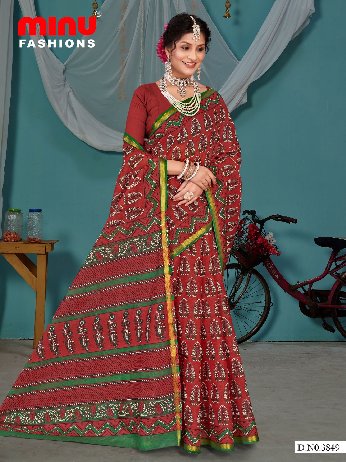 Saree Fashion Ajarakh (8 Pcs)
