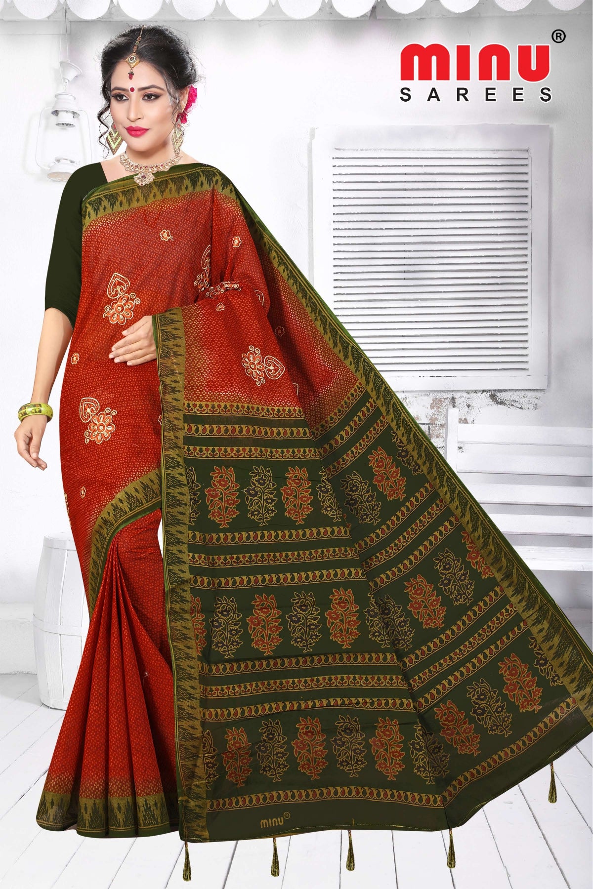 top-quality pure cotton saree for wholesalers