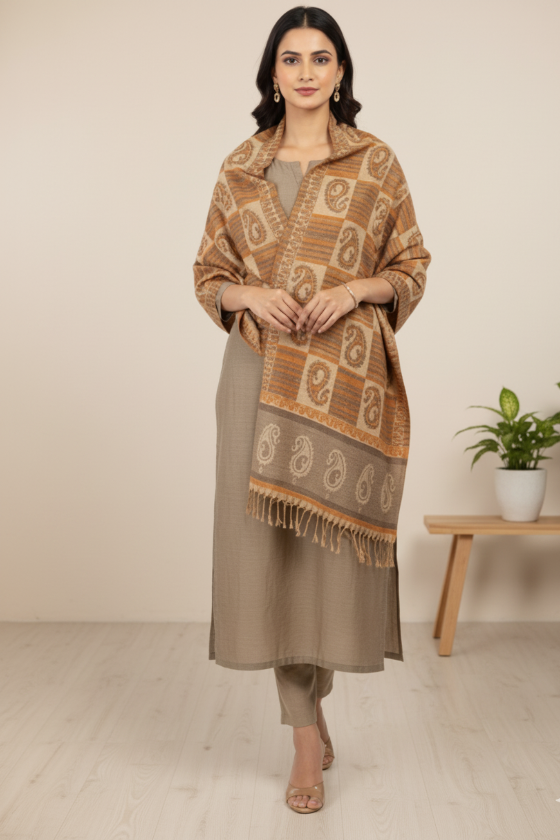 Woolen Designer Shawl Super Cool (Special Rate) - Assorted 10 Pcs Set