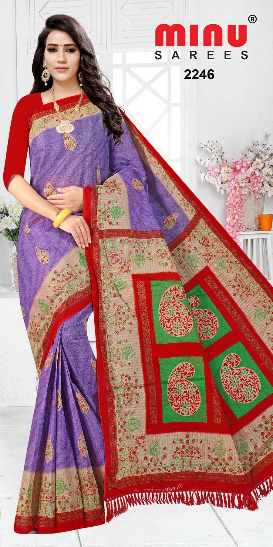 Best designer multi color printed saree low prices online 