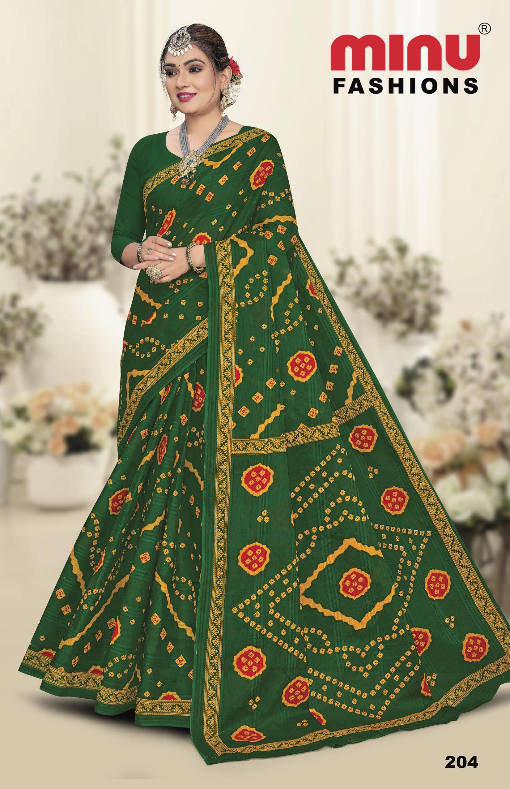 Saree Green Valley (8 Pcs)