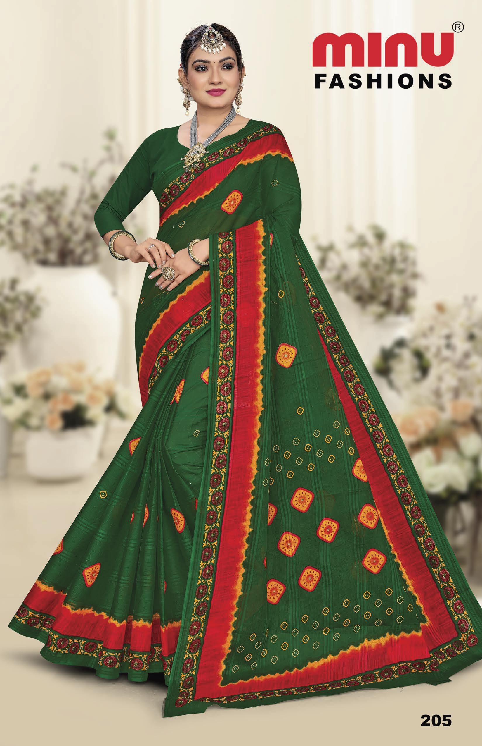 Saree Green Valley (8 Pcs)