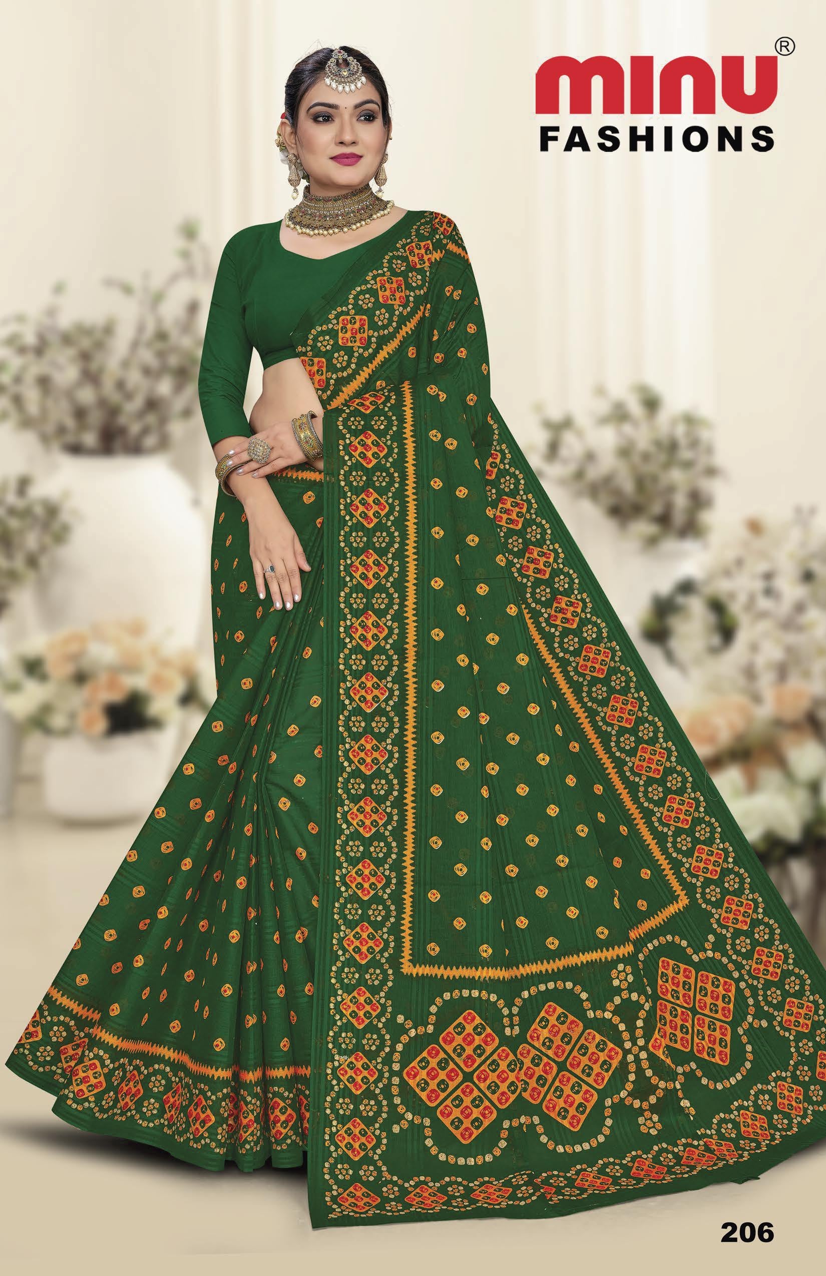 Saree Green Valley (8 Pcs)