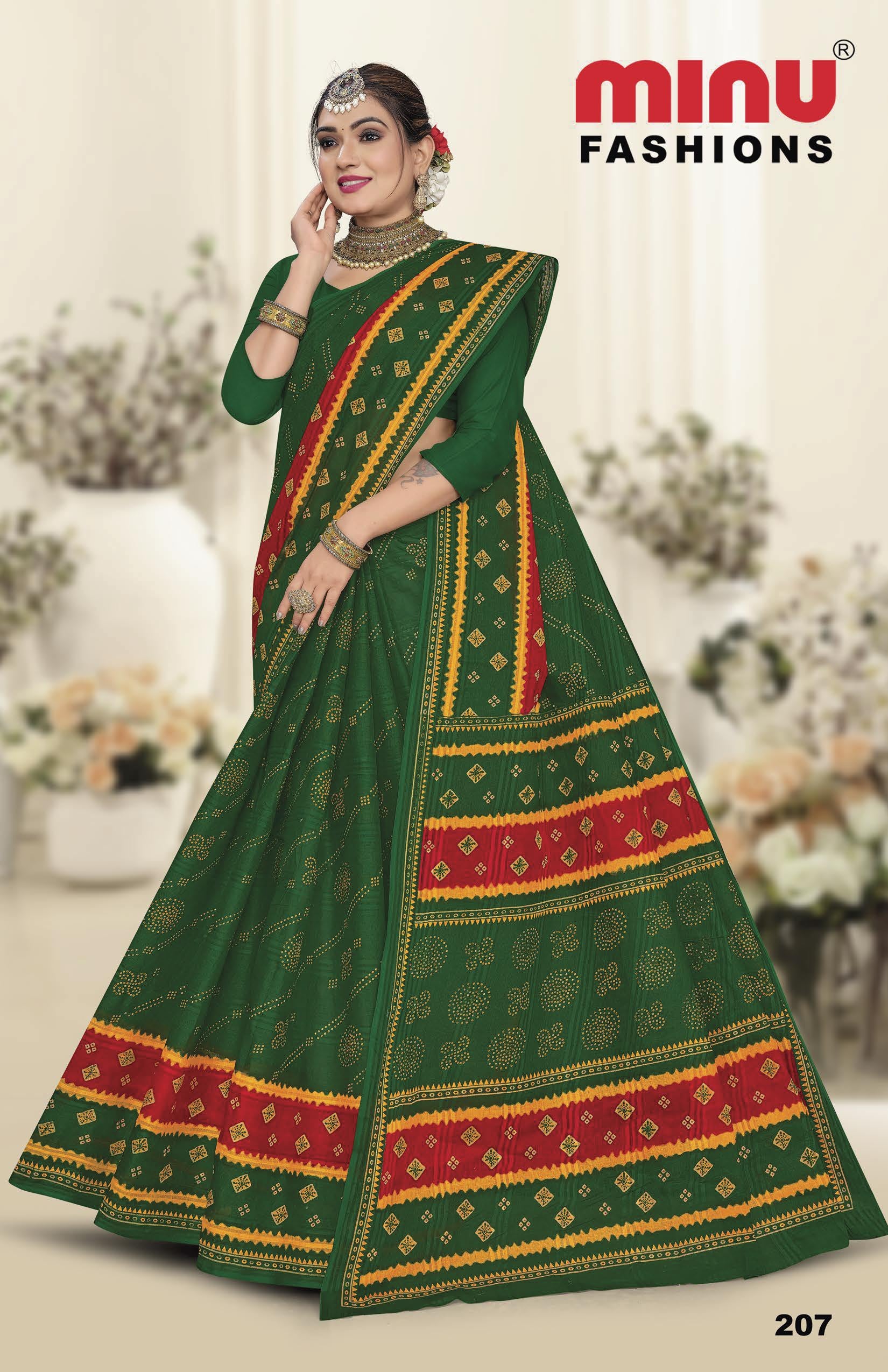 Saree Green Valley (8 Pcs)