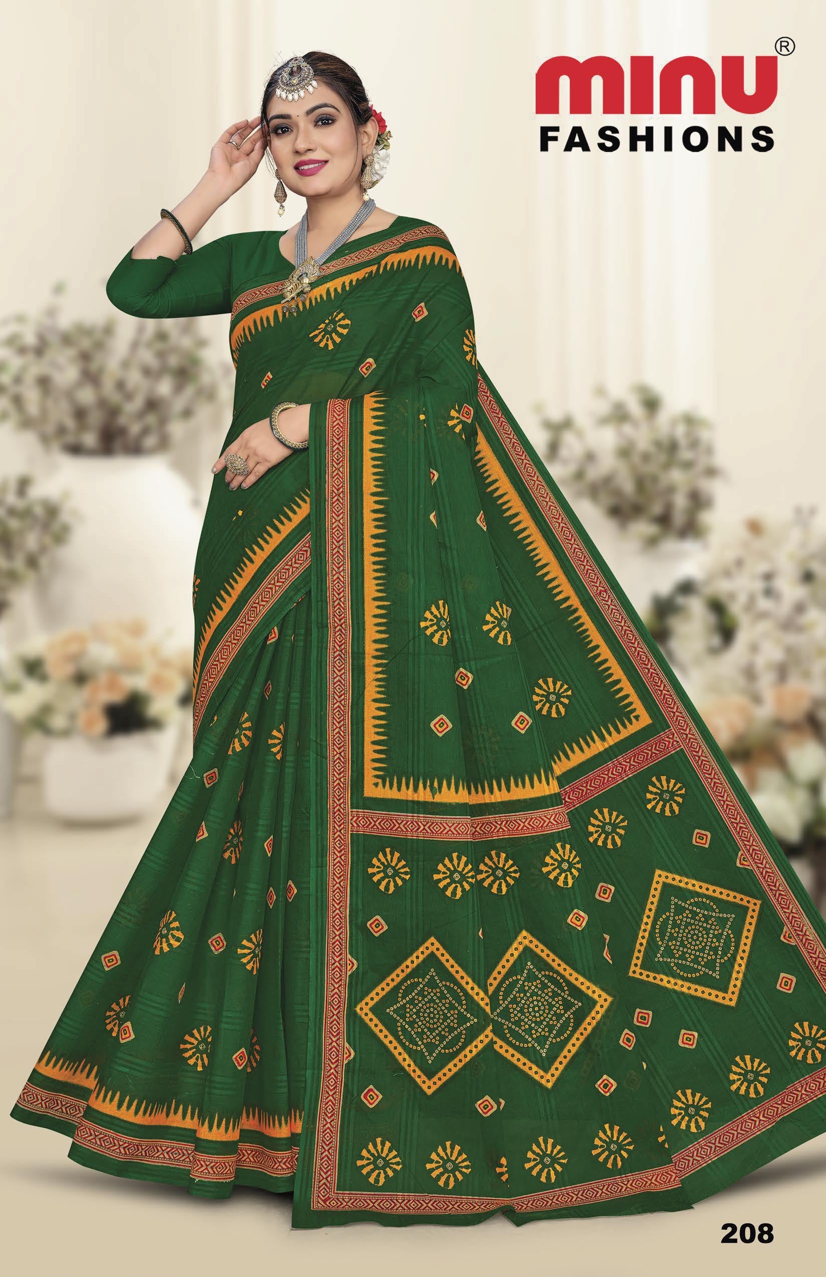 Saree Green Valley (8 Pcs)