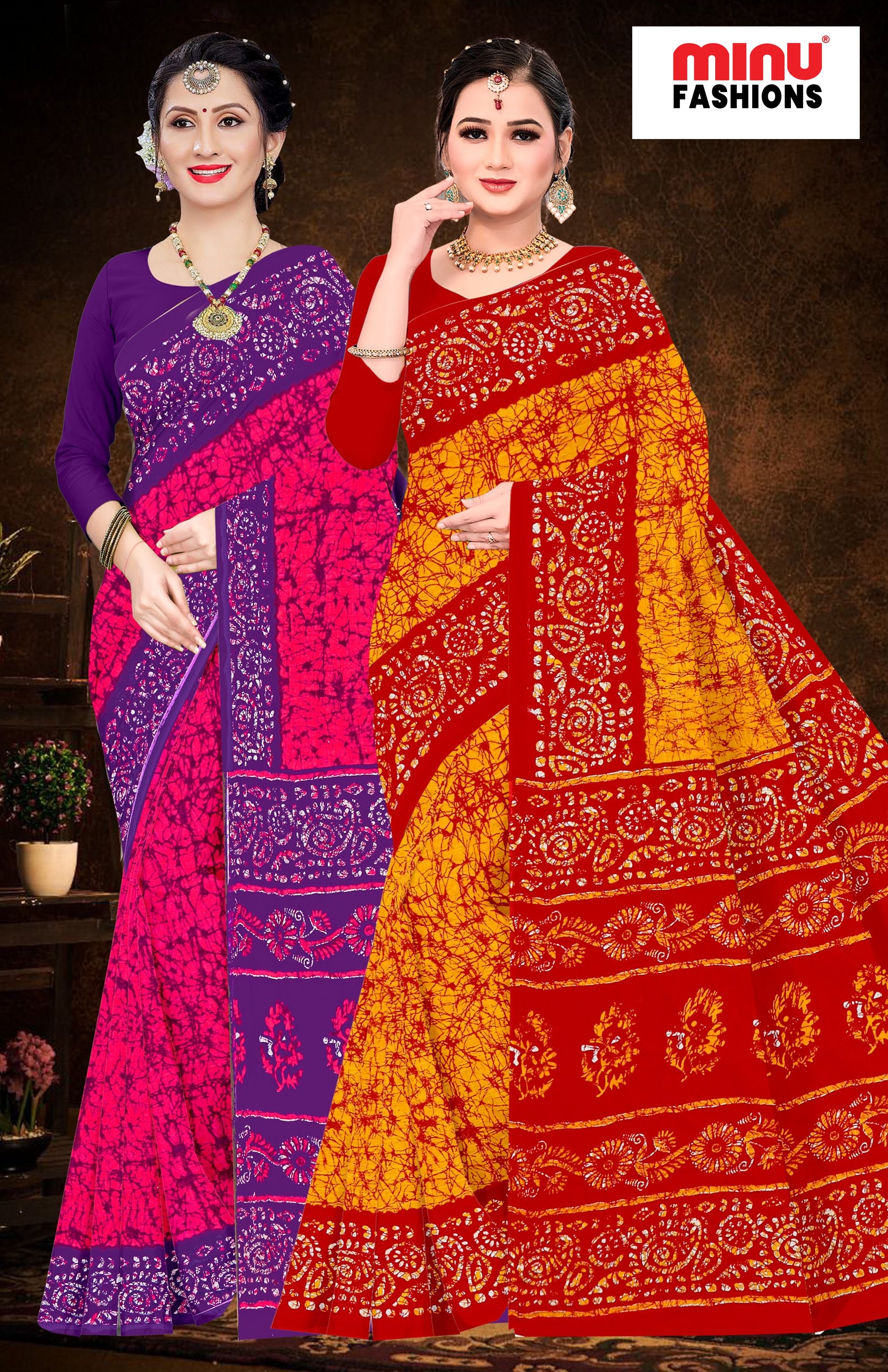 Saree Gulab Jamun Batik (Special Rate) (20 Pcs)