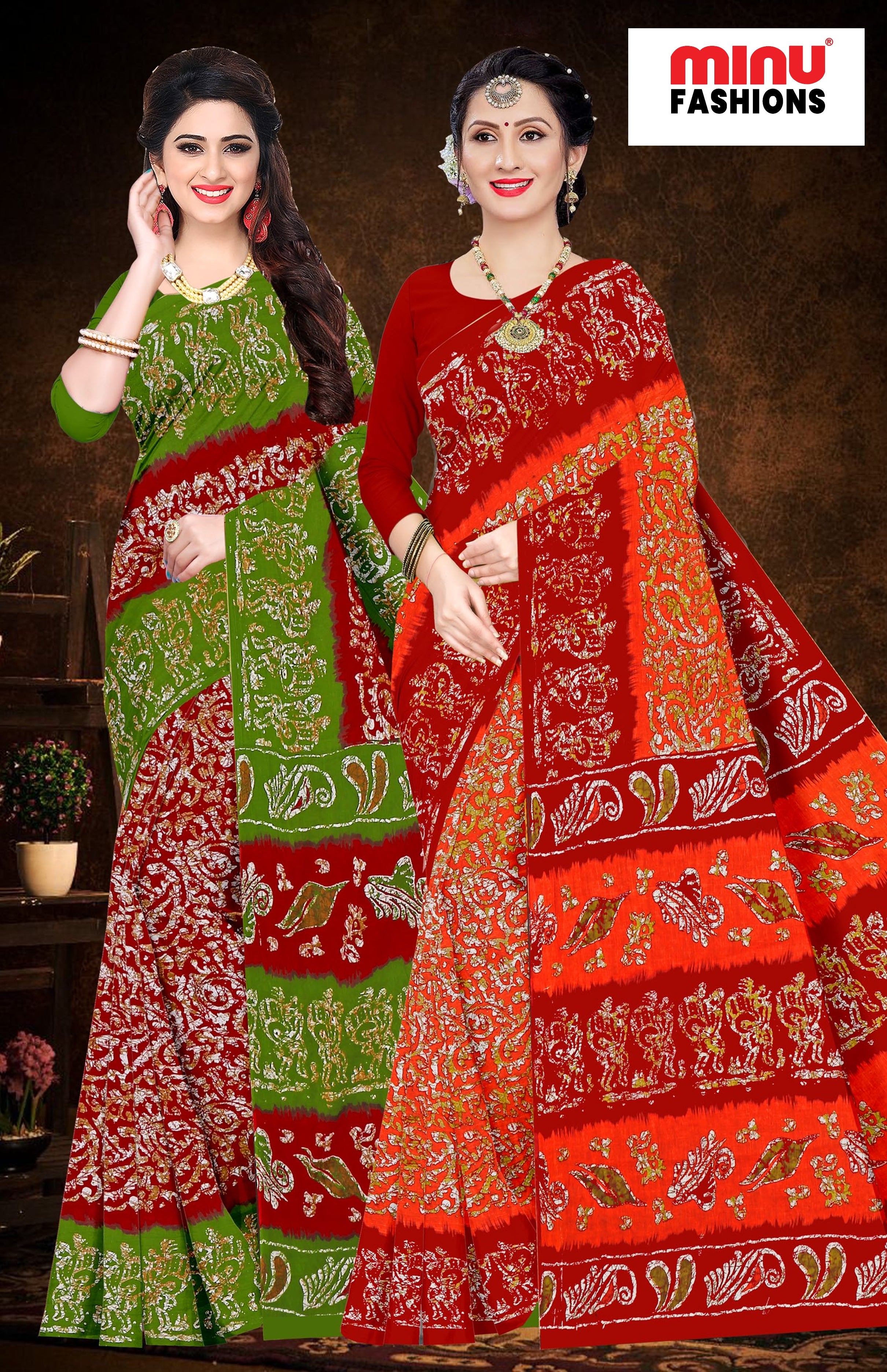 Saree Gulab Jamun Batik (Special Rate) (20 Pcs)