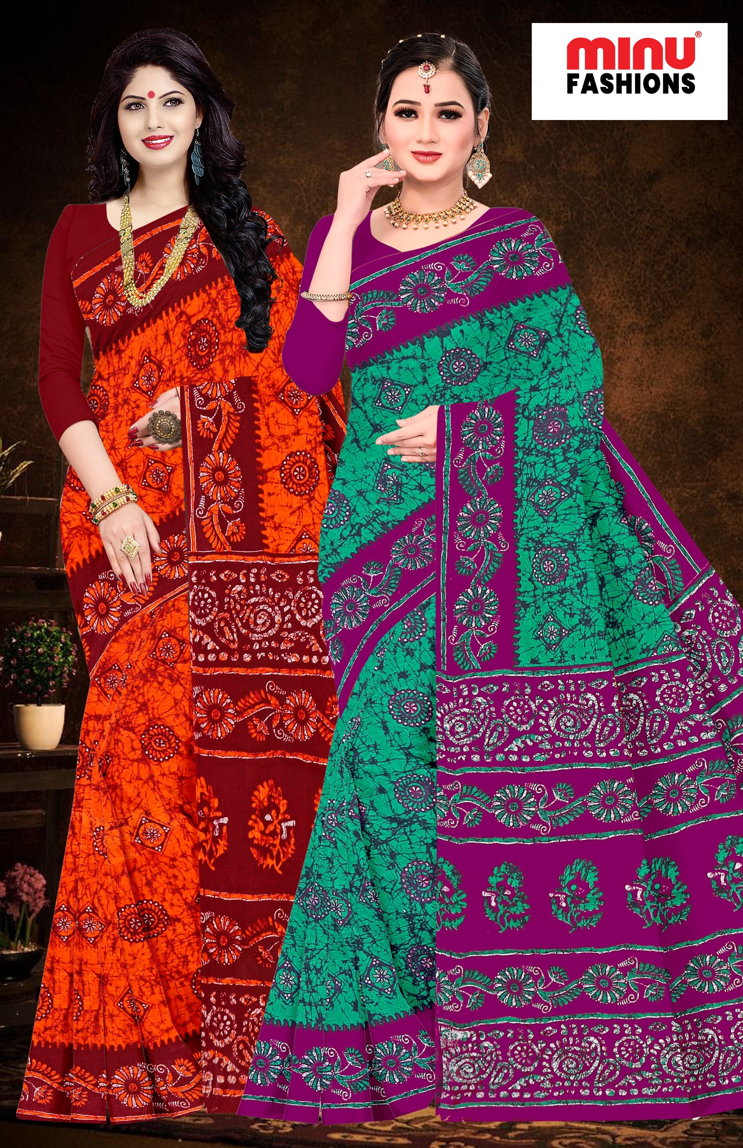 Saree Gulab Jamun Batik (Special Rate) (20 Pcs)