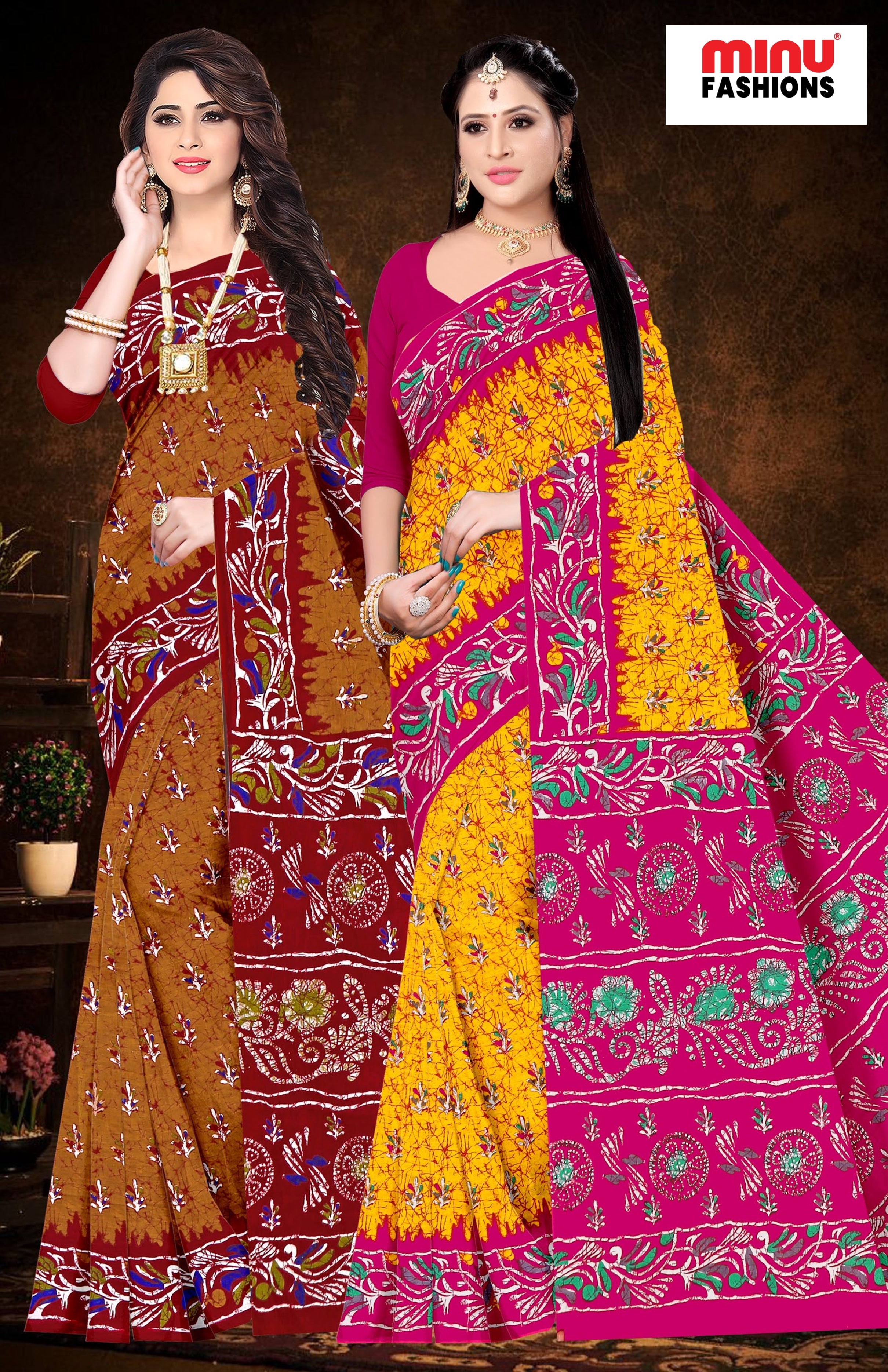 Saree Gulab Jamun Batik (Special Rate) (20 Pcs)