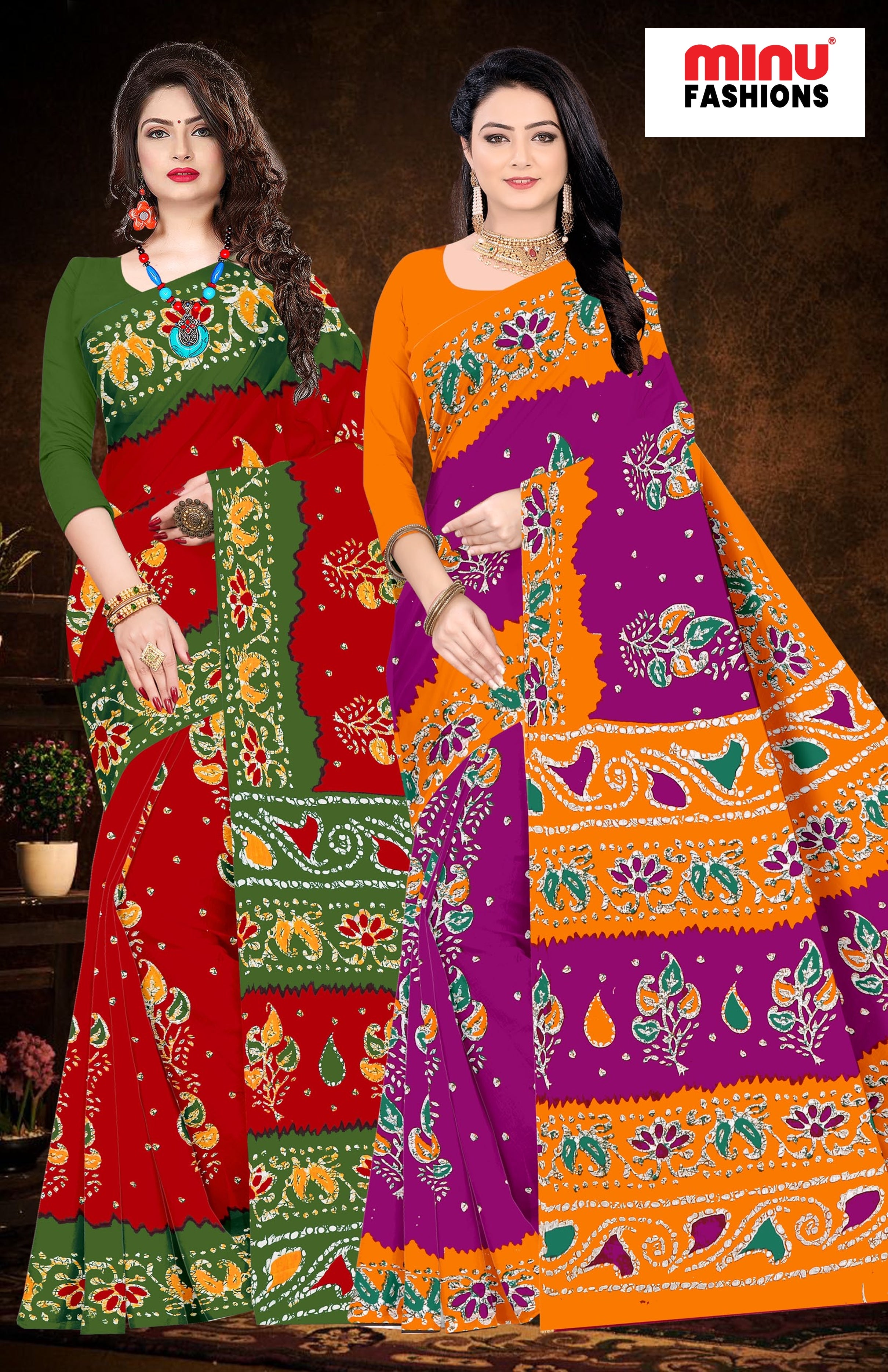 Saree Gulab Jamun Batik (Special Rate) (20 Pcs)
