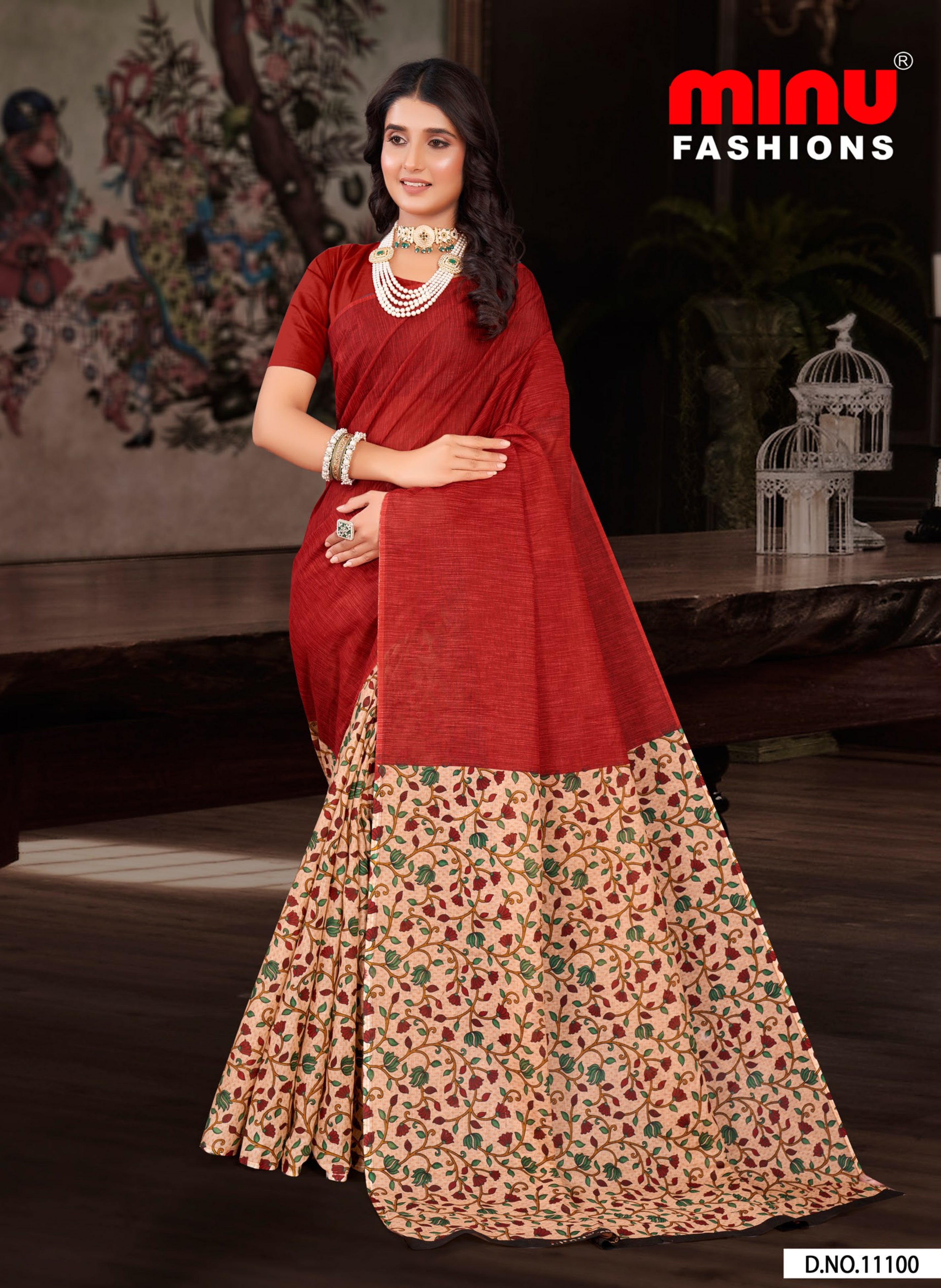 SAREE_PATLI PALLU_INDIA BEAUTY_VOL 13_10 PCS SET