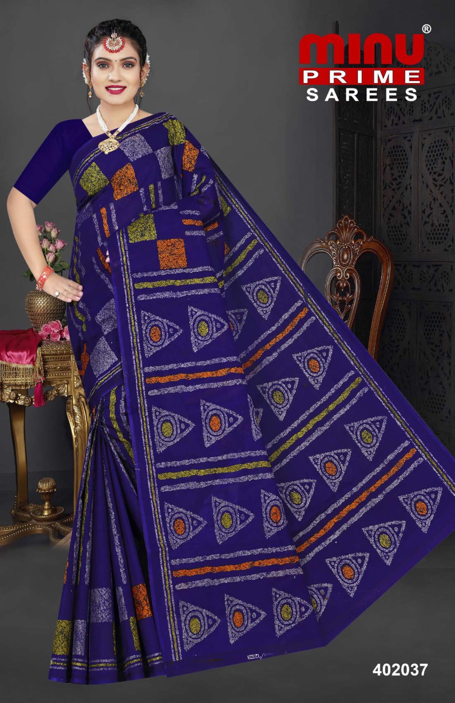 blue wholesale cotton sarees online cash on delivery