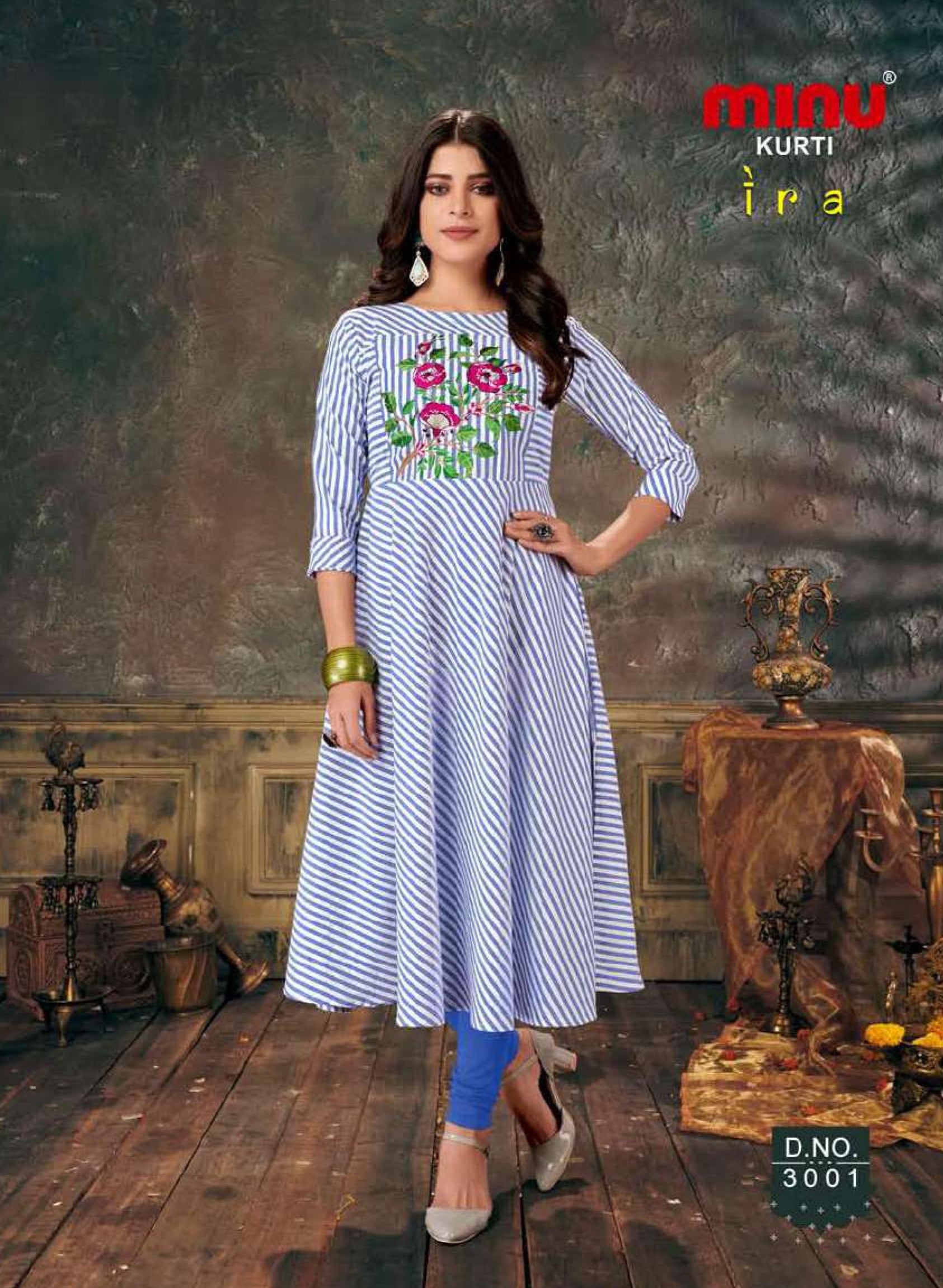 Embroidered Kurti Ira (Vol-03) - 06 Pcs Set