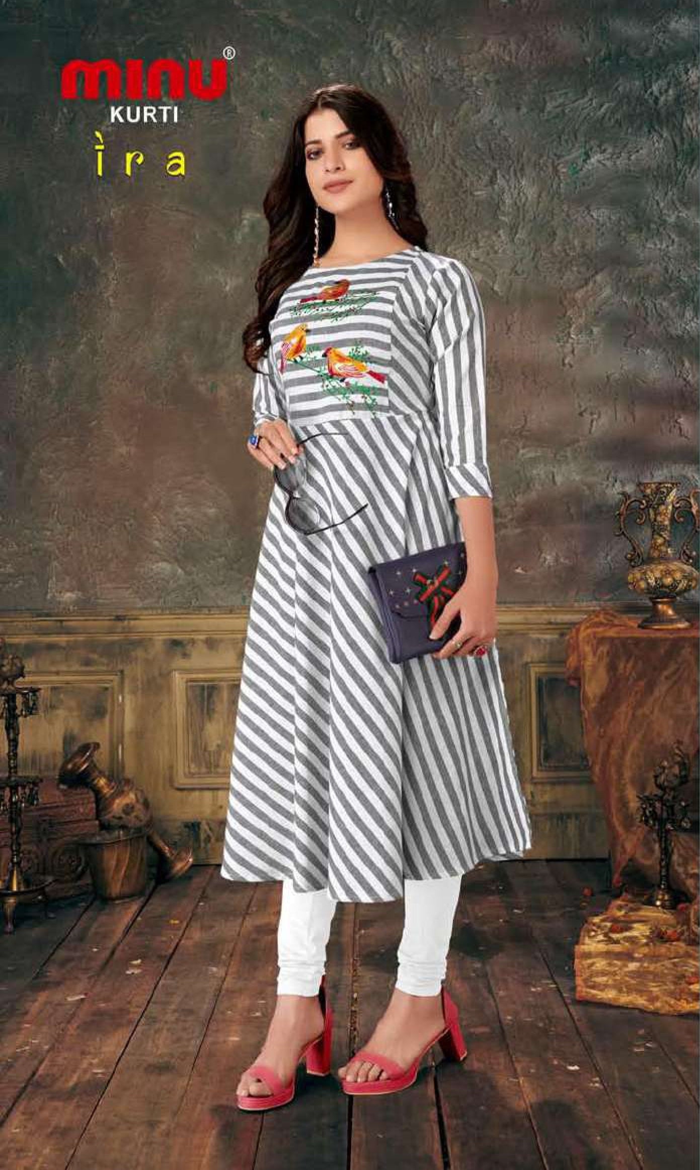 Embroidered Kurti Ira (Vol-03) - 06 Pcs Set