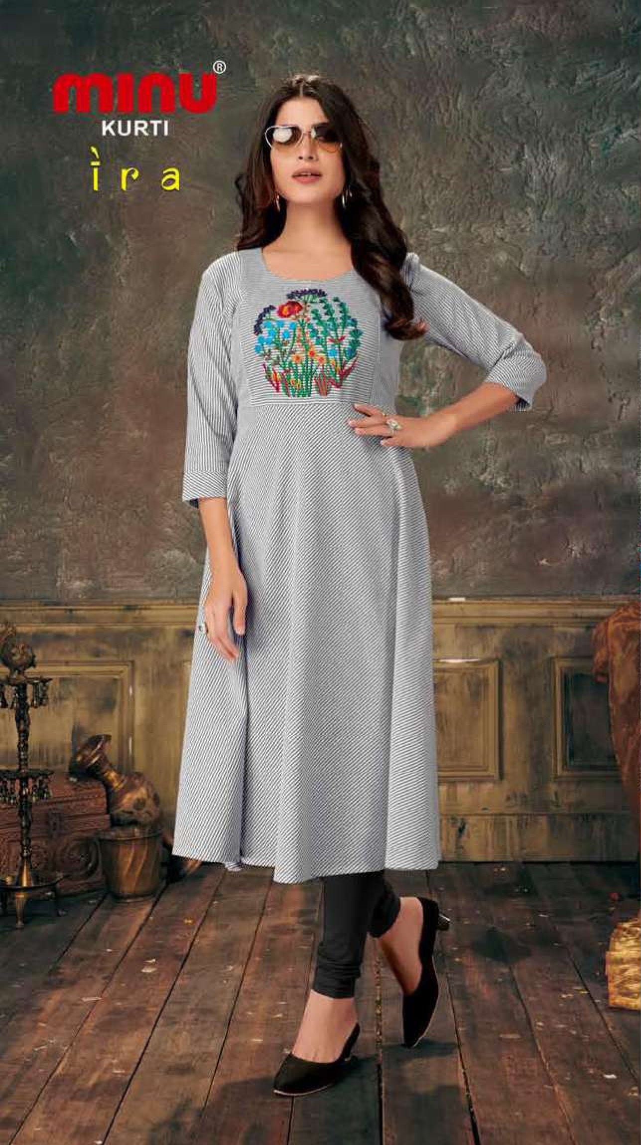 Embroidered Kurti Ira (Vol-03) - 06 Pcs Set