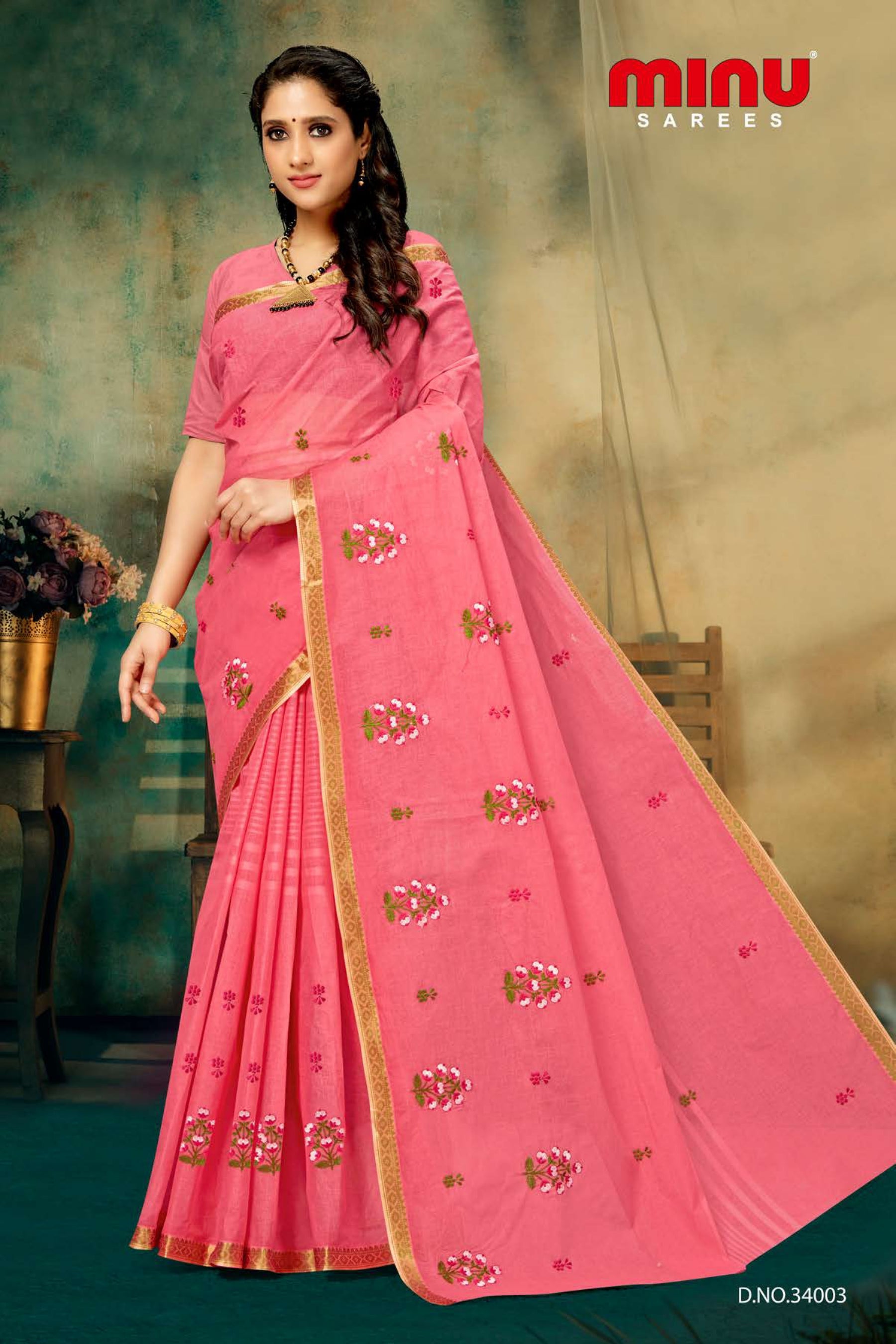 best offers on embroidered saree for wholesale online 