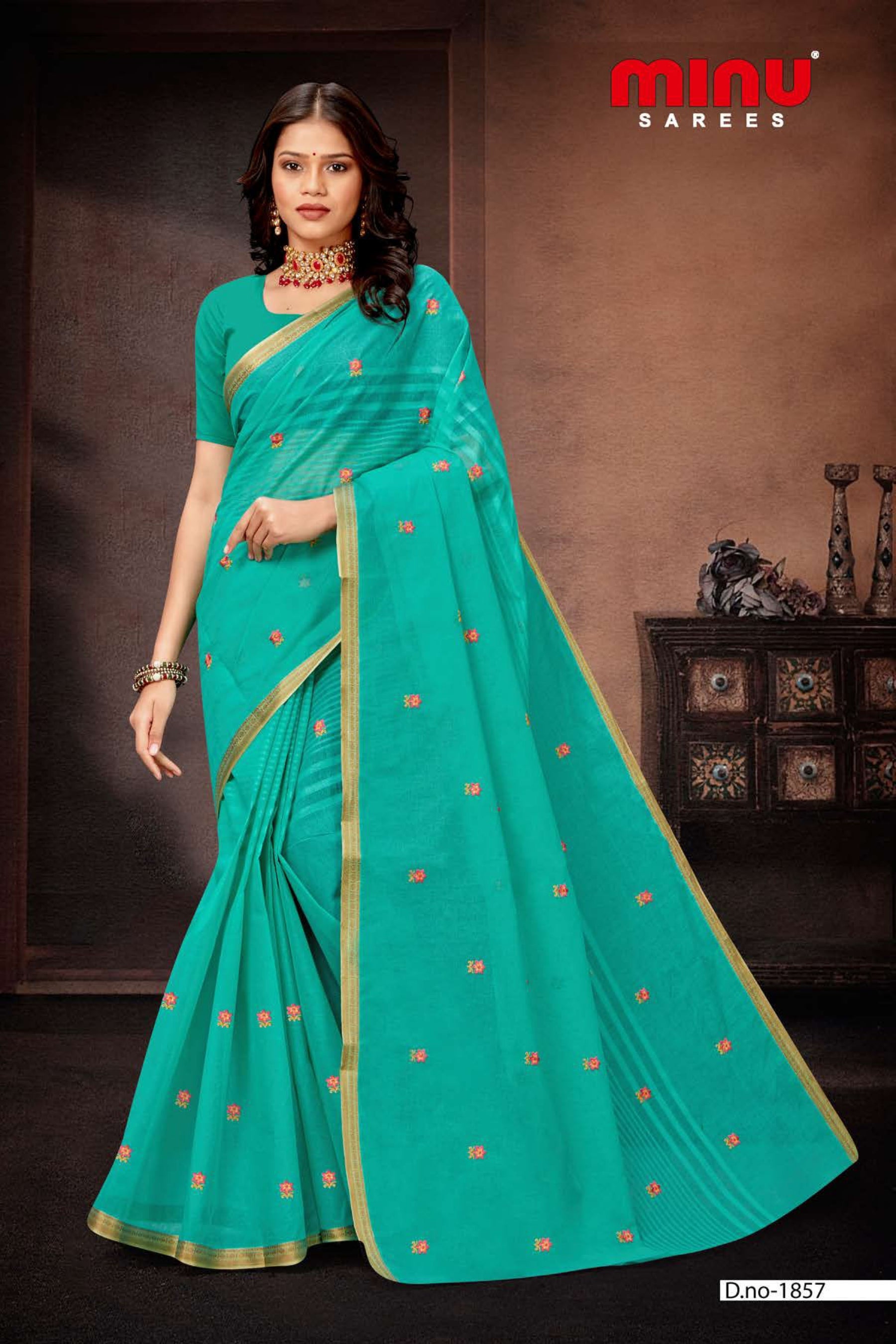 wholesale embroidered saree for resellers online image 