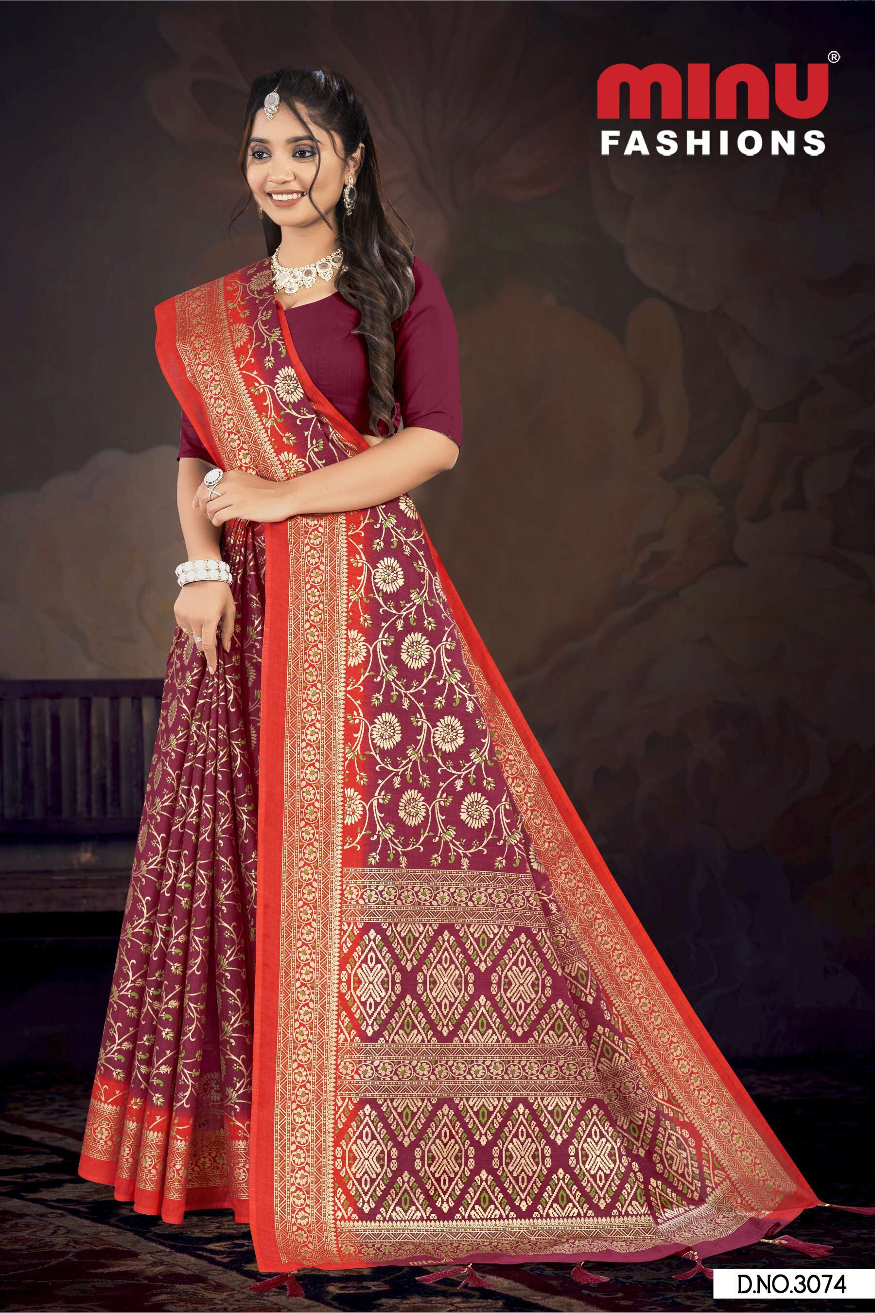 Jamdani Katan Saree (Special Rate) (8P)