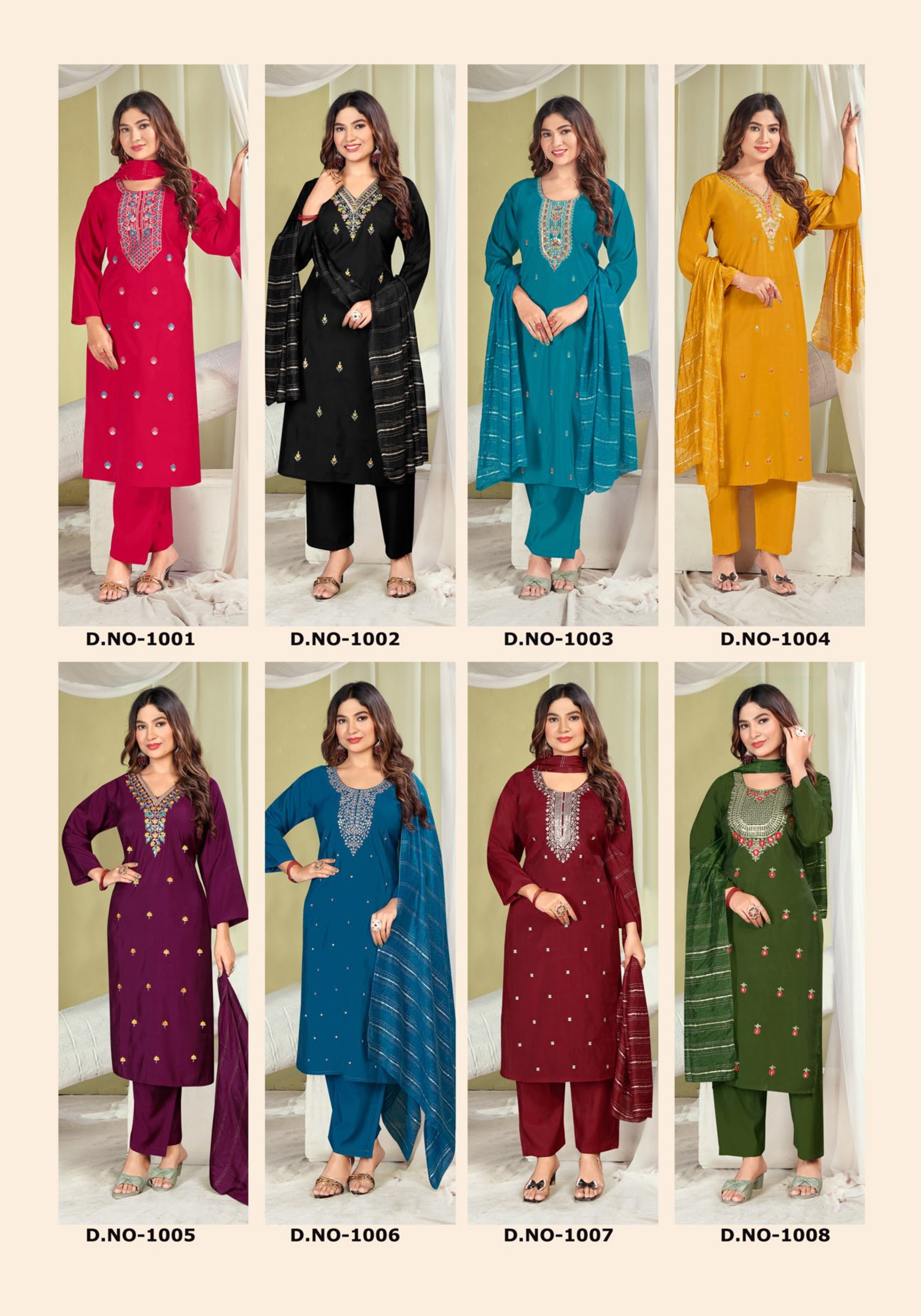 Roman Silk Stitched Salwar Suit Kaamini (Special Rate) - 8 Pcs Set