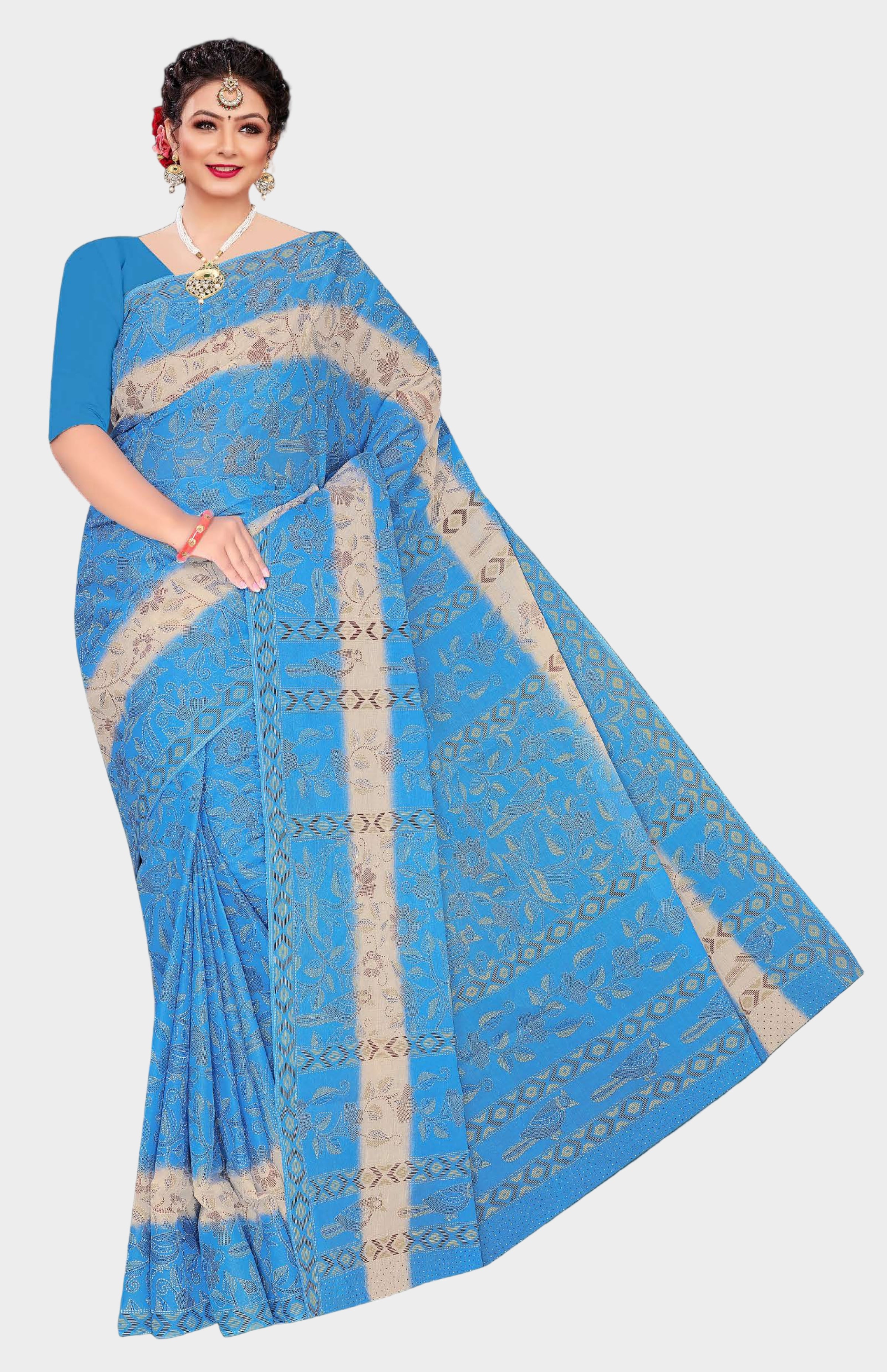 Saree Kesariya Vol-3 (8 Pcs)