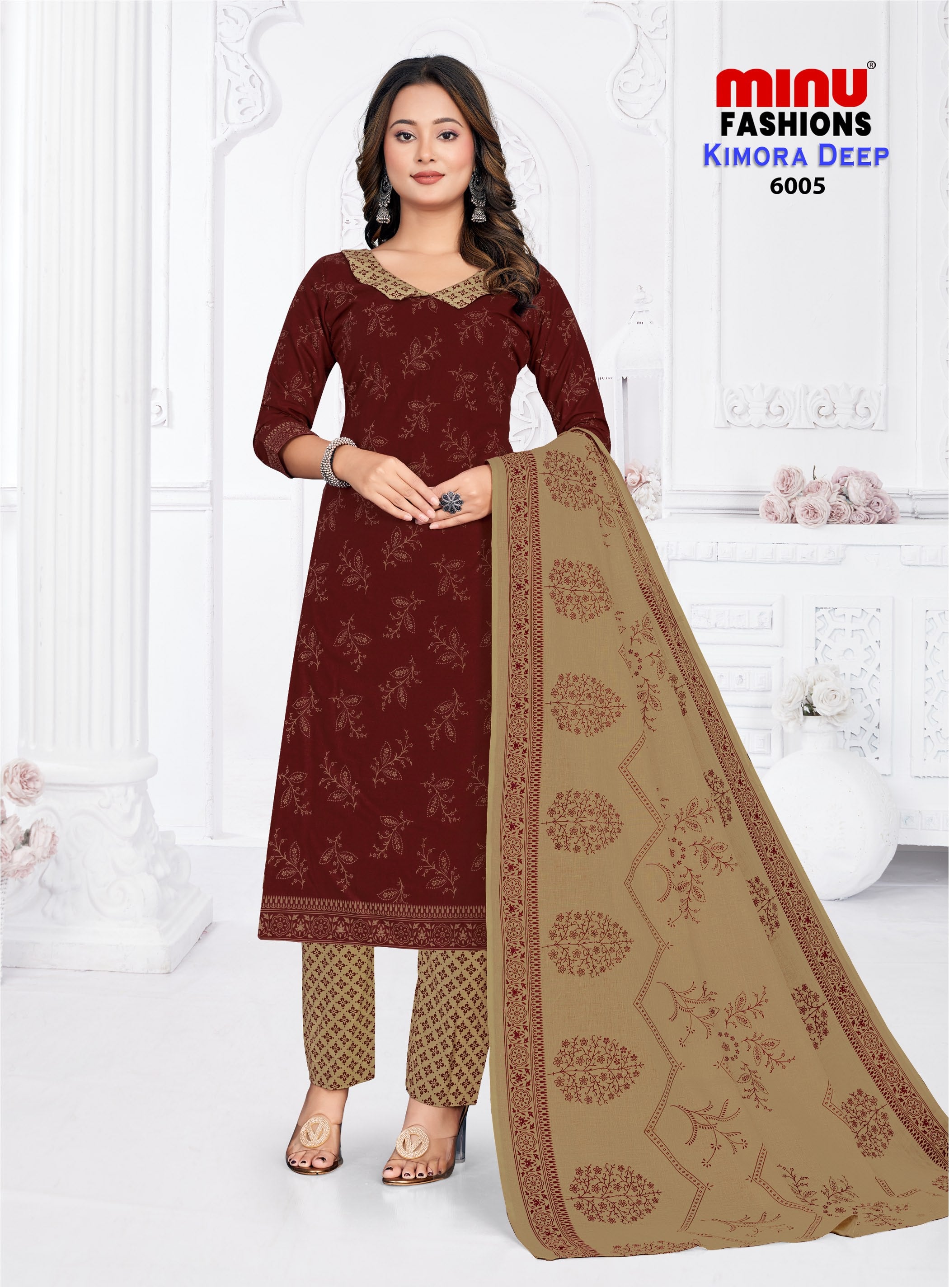 Minu Suit Kimora Deep VOL - 6 (8 PCS)