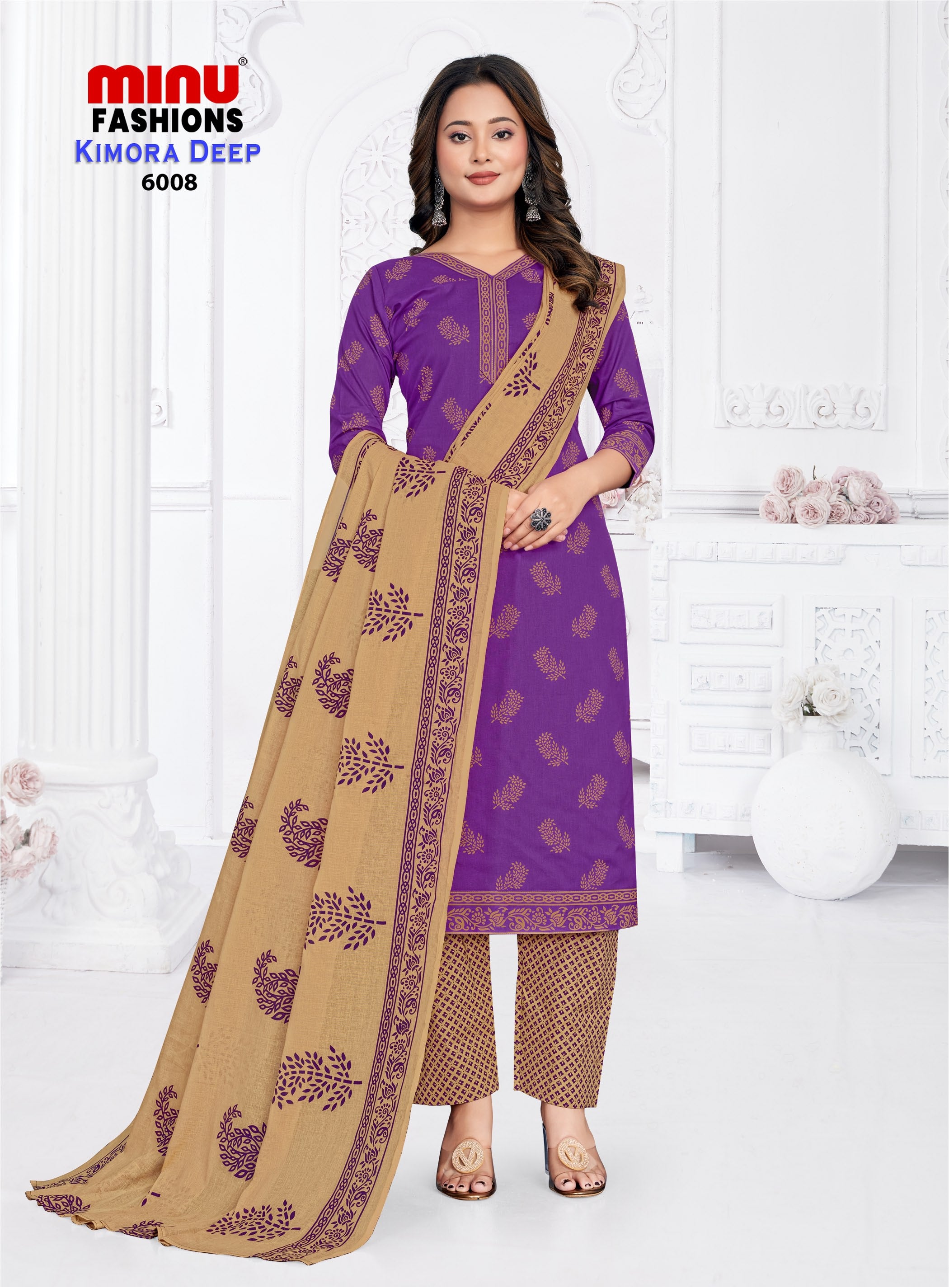 Minu Suit Kimora Deep VOL - 6 (8 PCS)