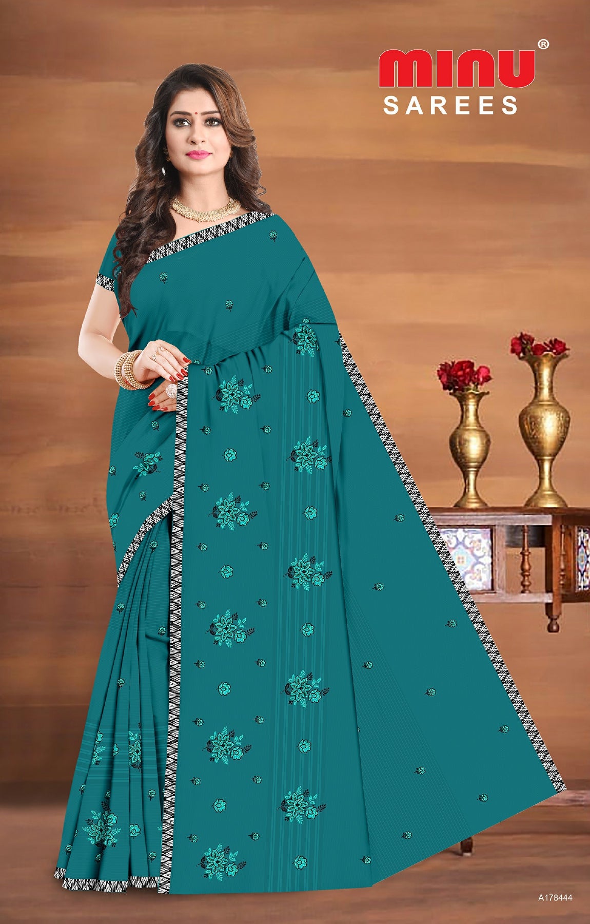 bold and classy cotton embroidered saree online
