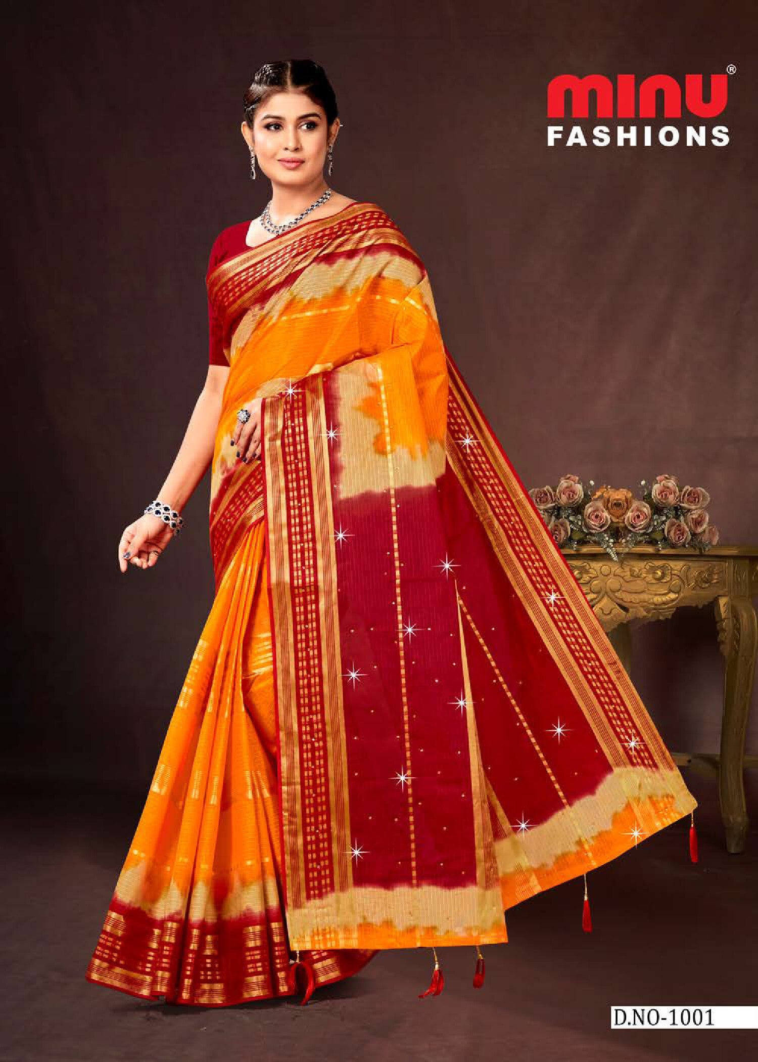 Khushi EMB Saree (Special Rate) (10P)