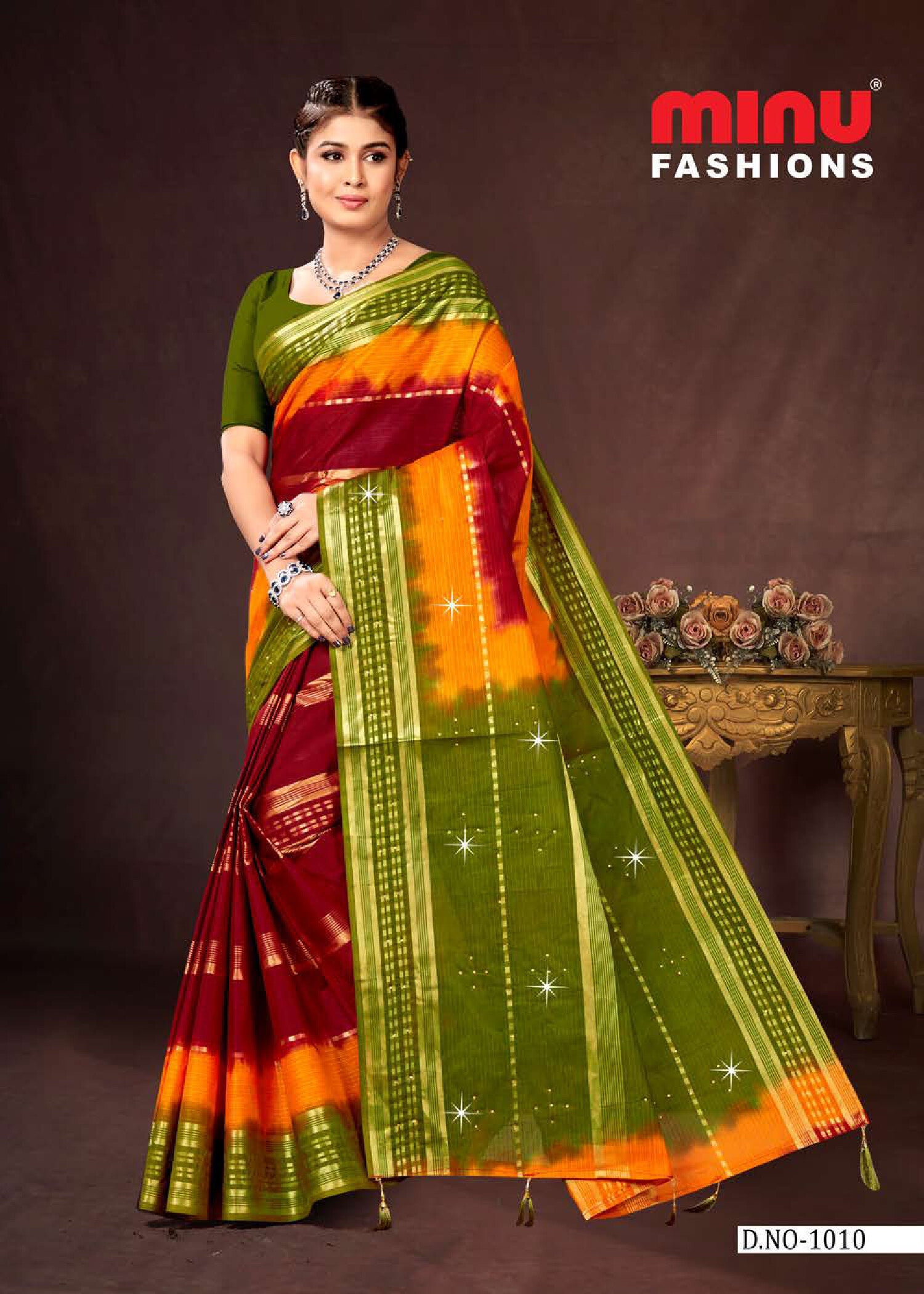 Khushi EMB Saree (Special Rate) (10P)