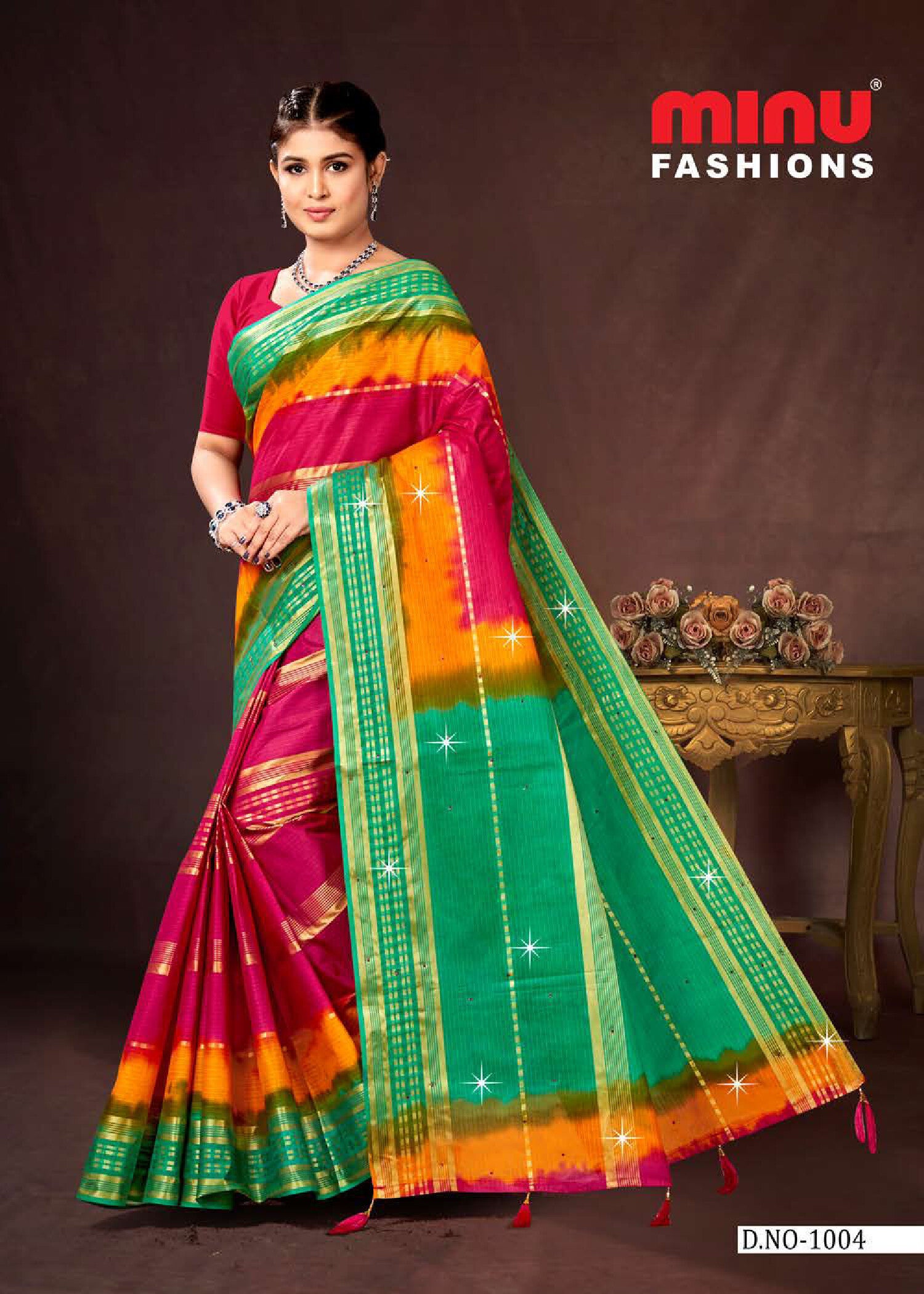 Khushi EMB Saree (Special Rate) (10P)