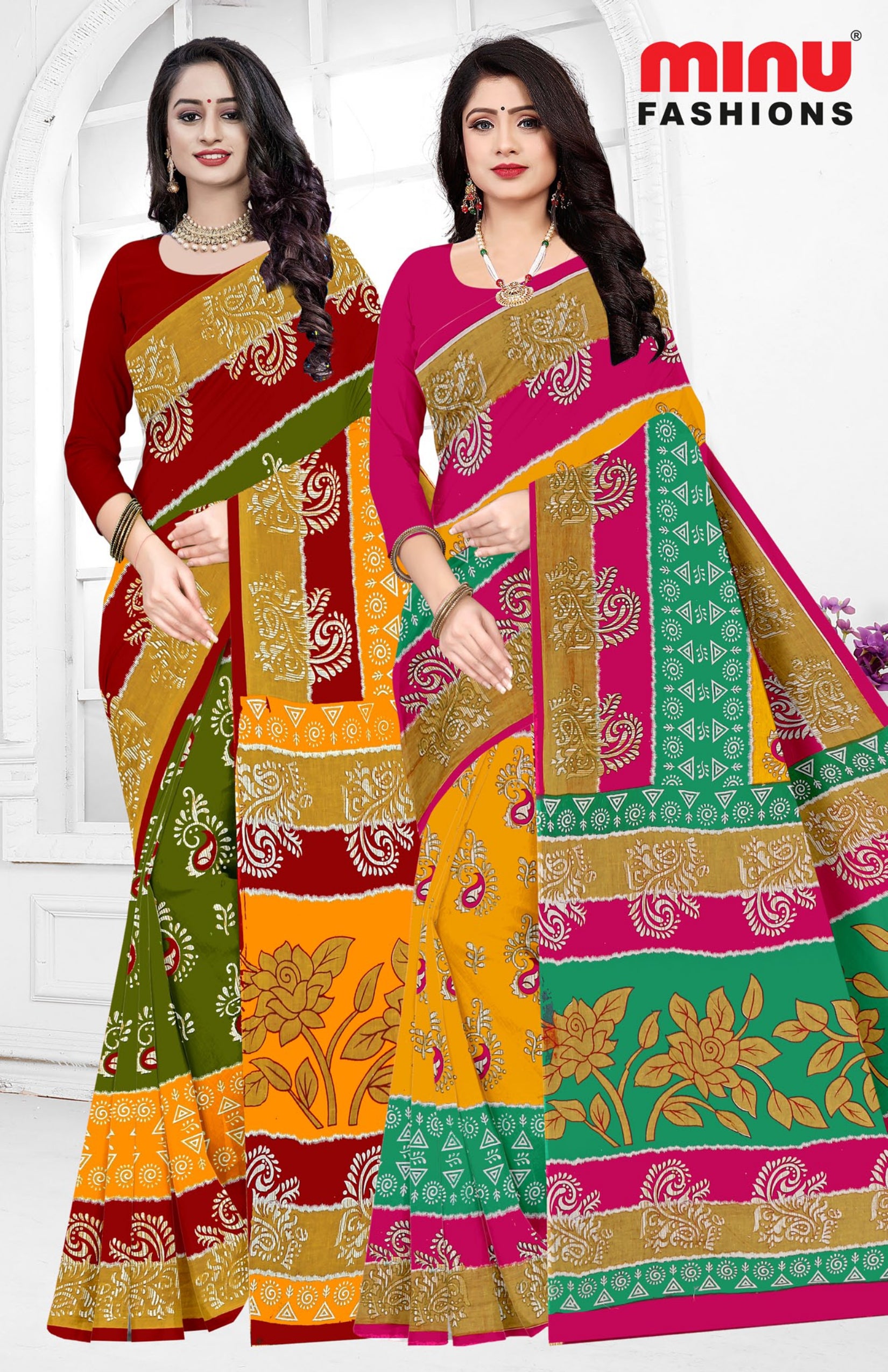 Saree Kacha Badam Vol-24 (Special Rate) (20 Pcs)