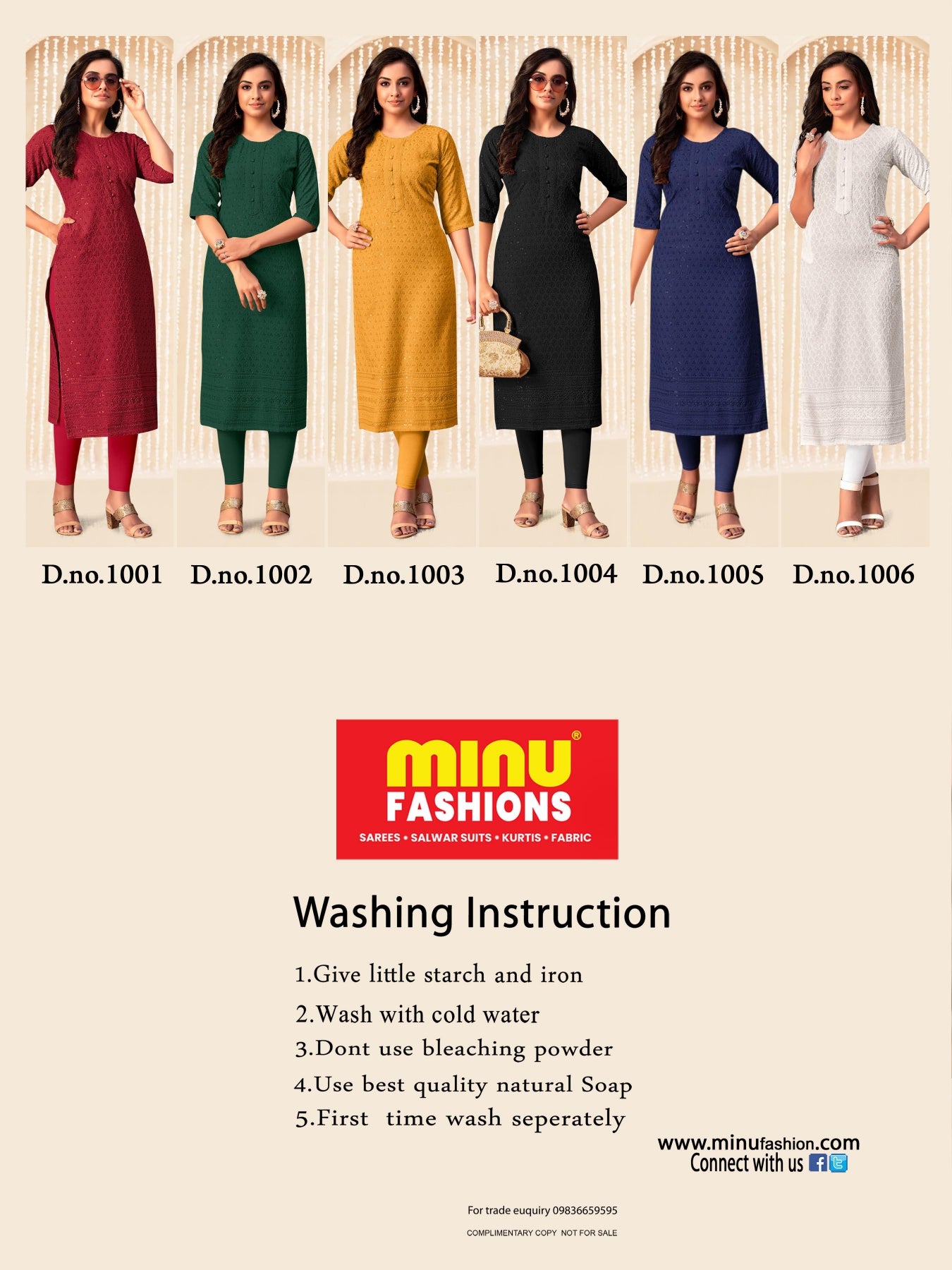 Kurti Maria VOL - 6 (6 PCS)