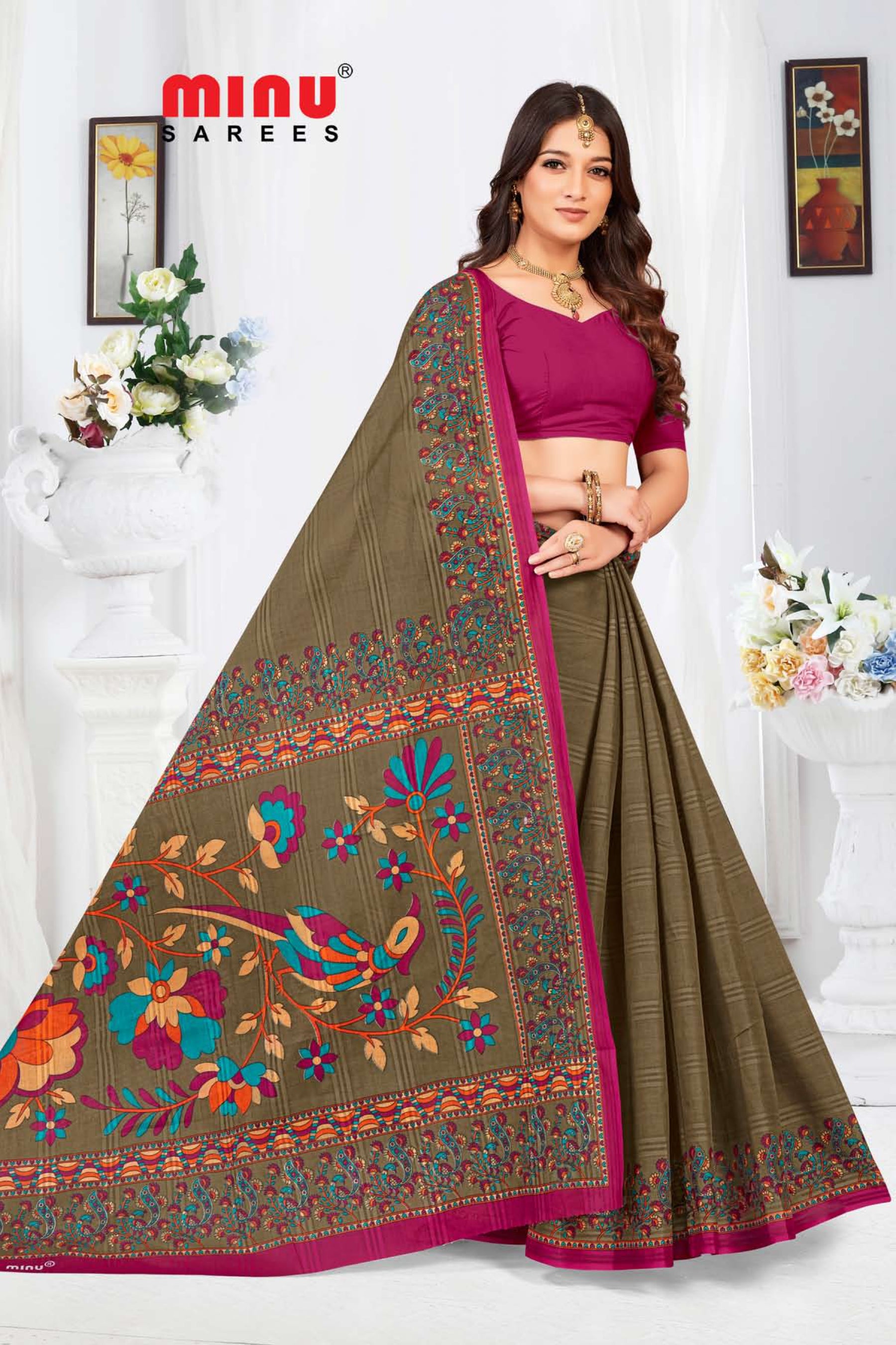best offers on top-quality printed saree 