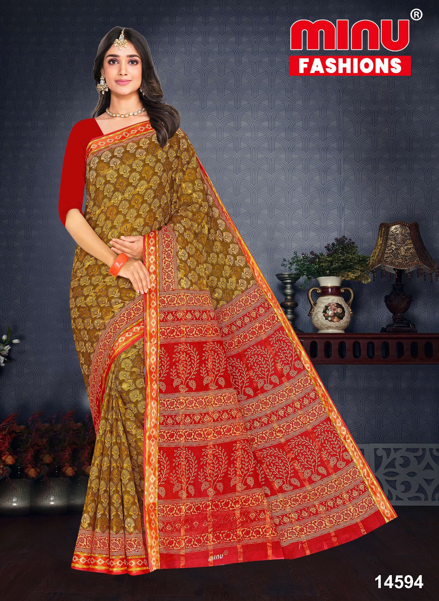 Cotton Saree- Magic Diamond Saree (8P)