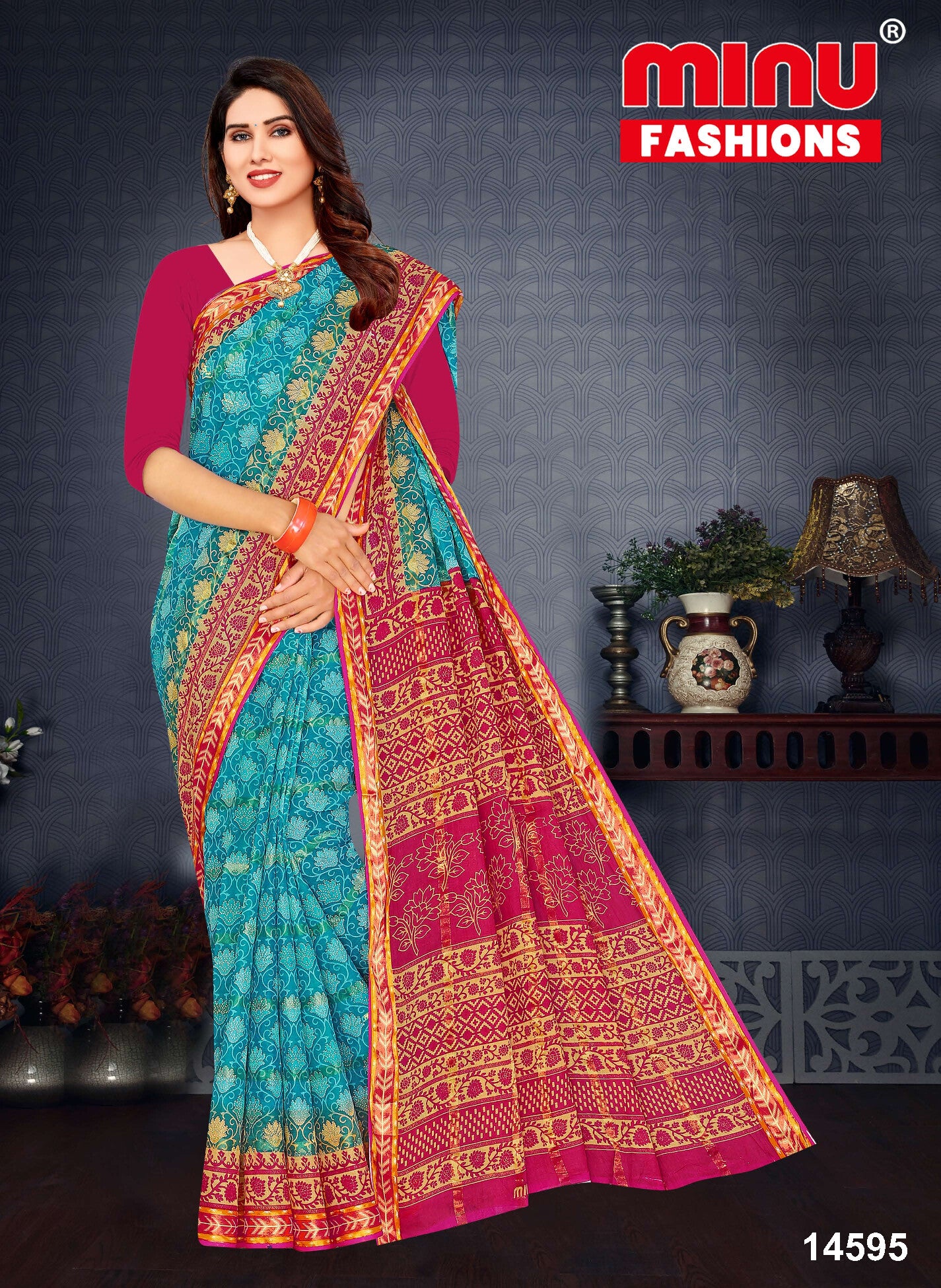 Cotton Saree- Magic Diamond Saree (8P)