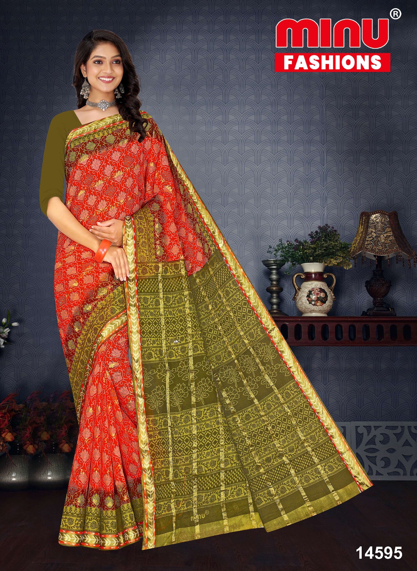 Cotton Saree- Magic Diamond Saree (8P)