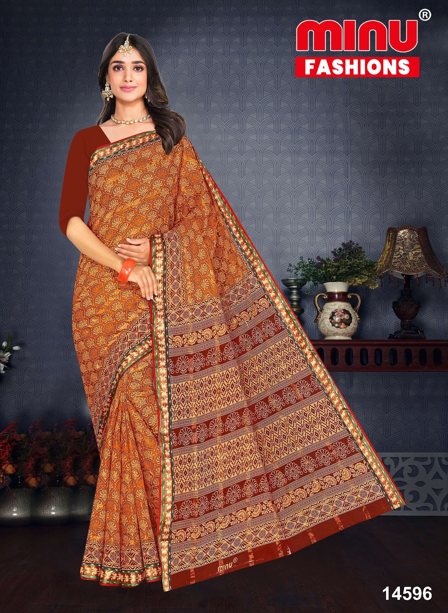 Cotton Saree- Magic Diamond Saree (8P)