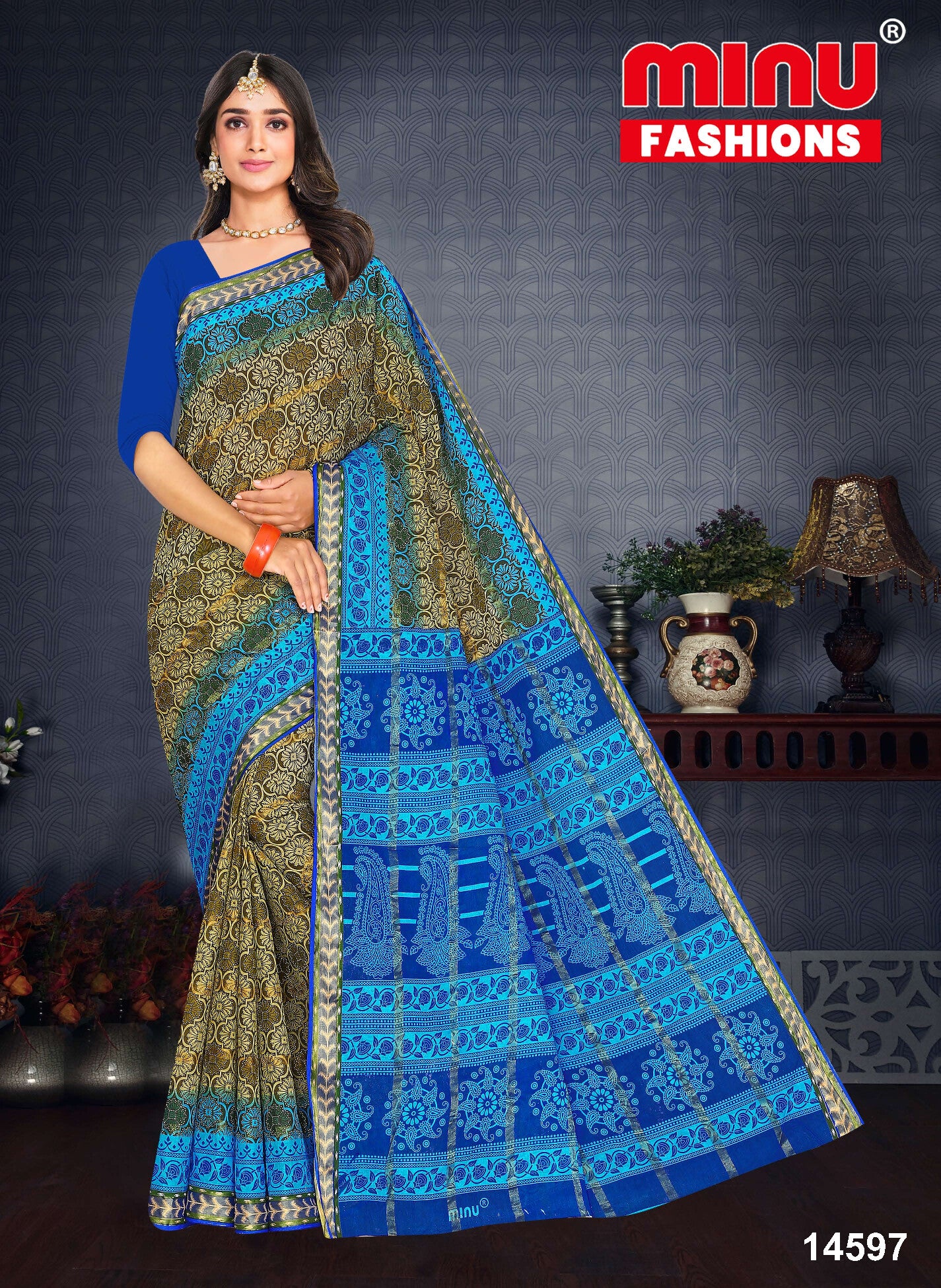 Cotton Saree- Magic Diamond Saree (8P)