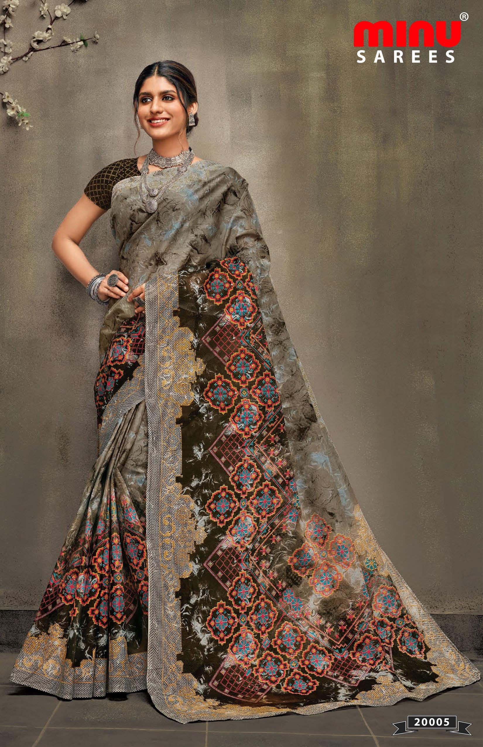 Stylish printed saree for all occasions