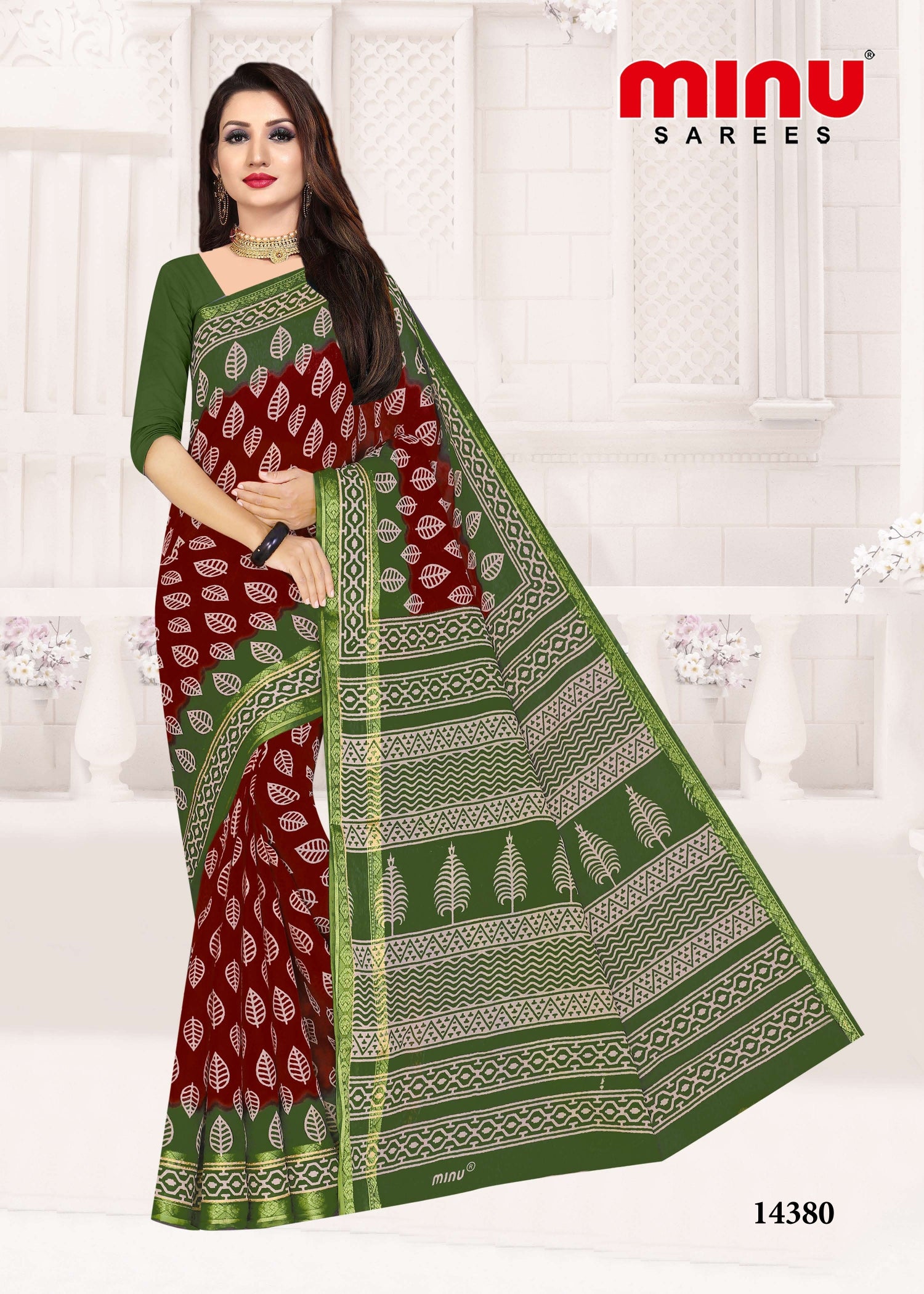 best offers on pure cotton printed saree image 