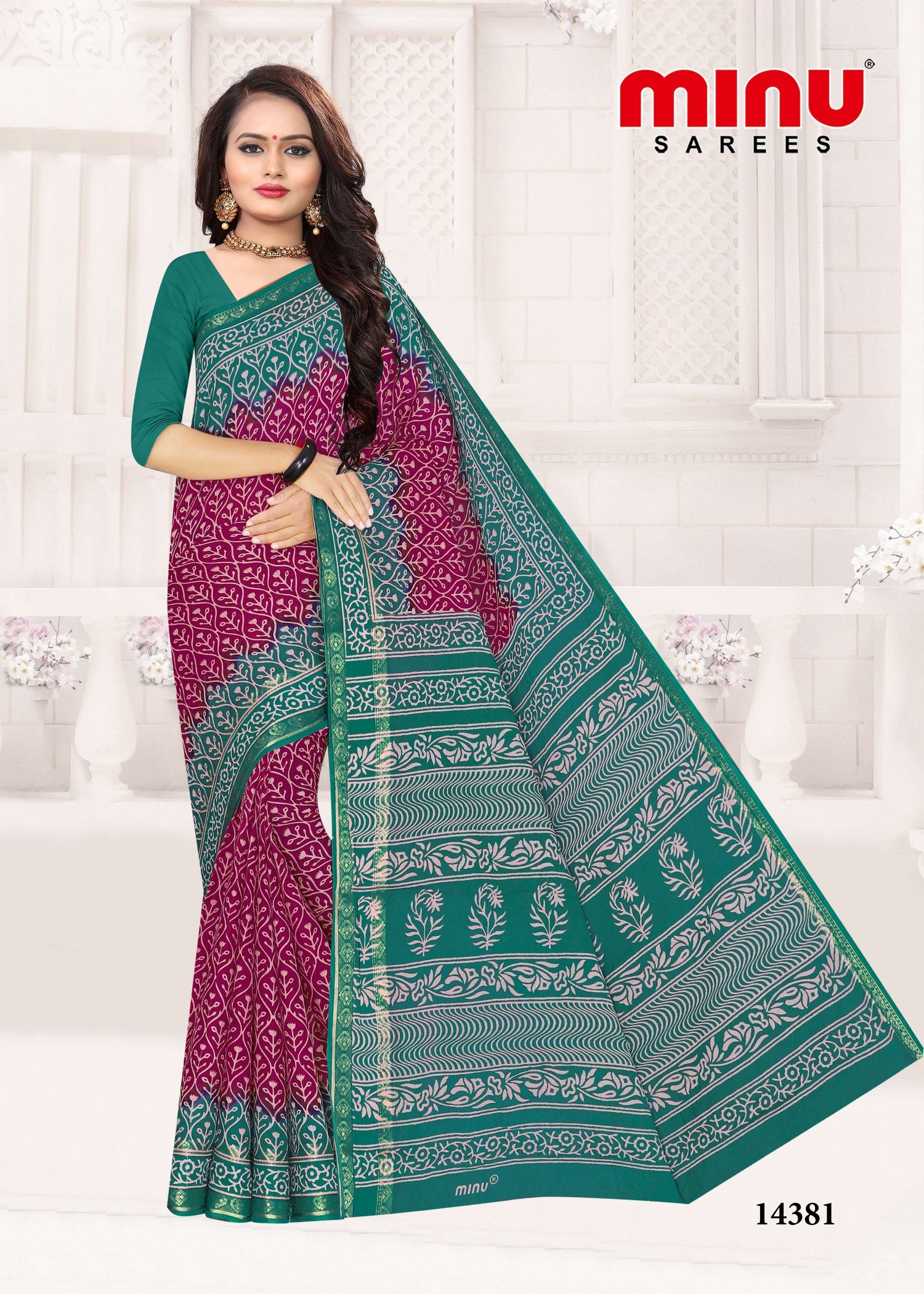 wholesale printed cotton saree for women at low prices 