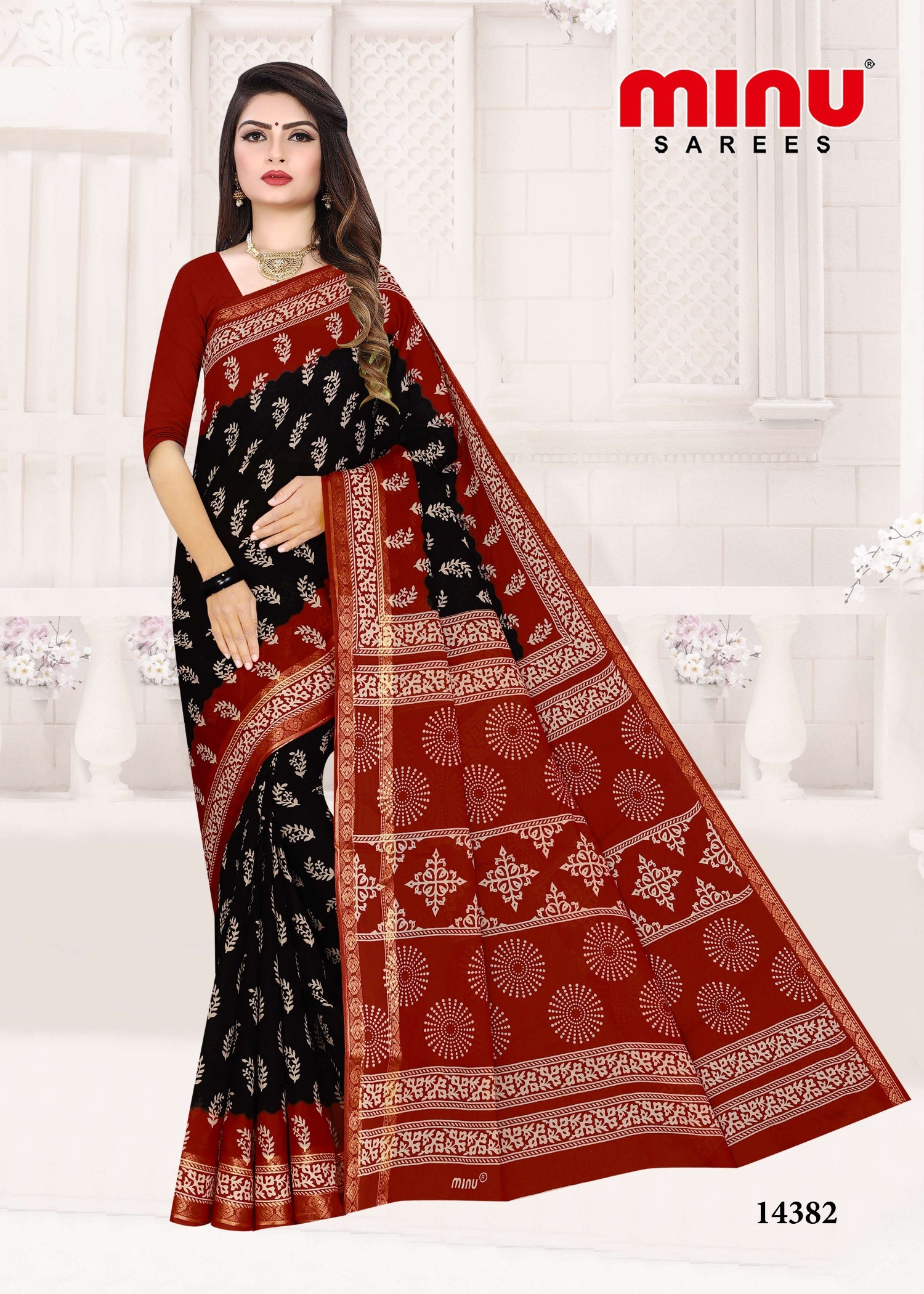 fashionable cotton printed saree for resellers