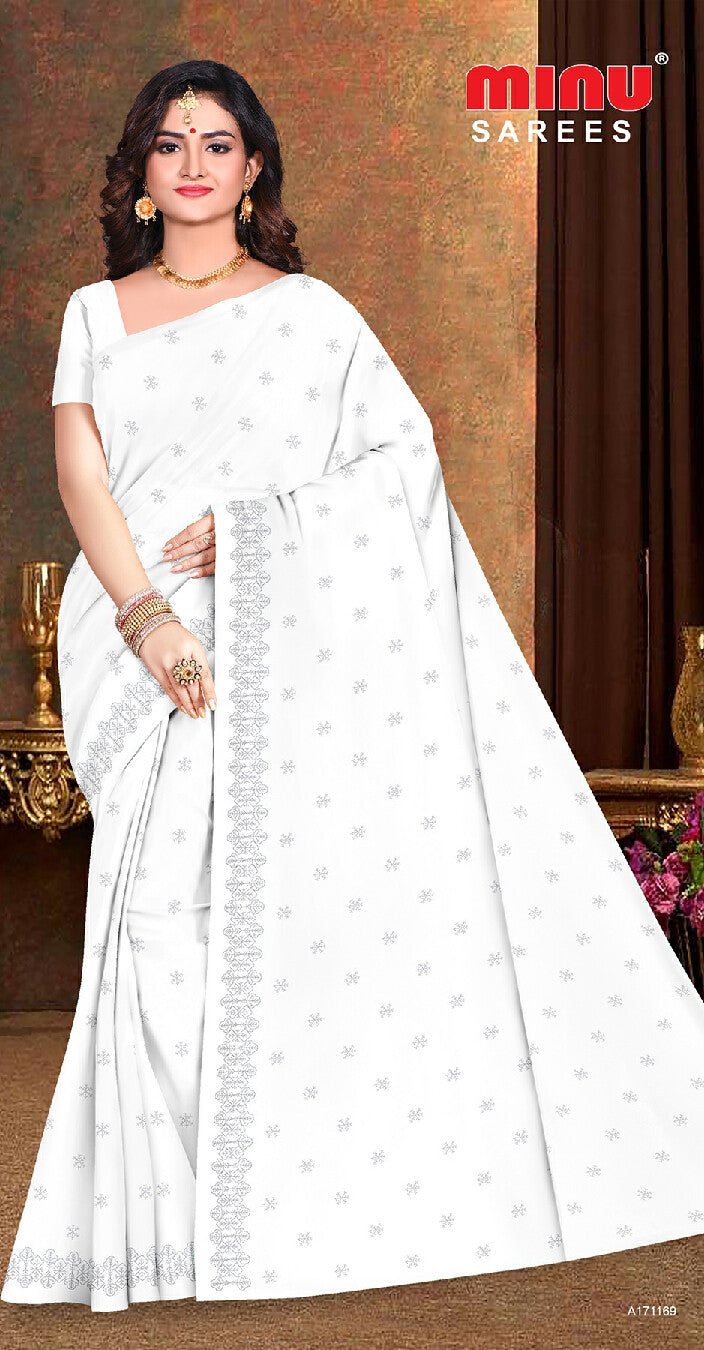 Embroidered Saree Nirmala EMB (Special Rate) (8P)