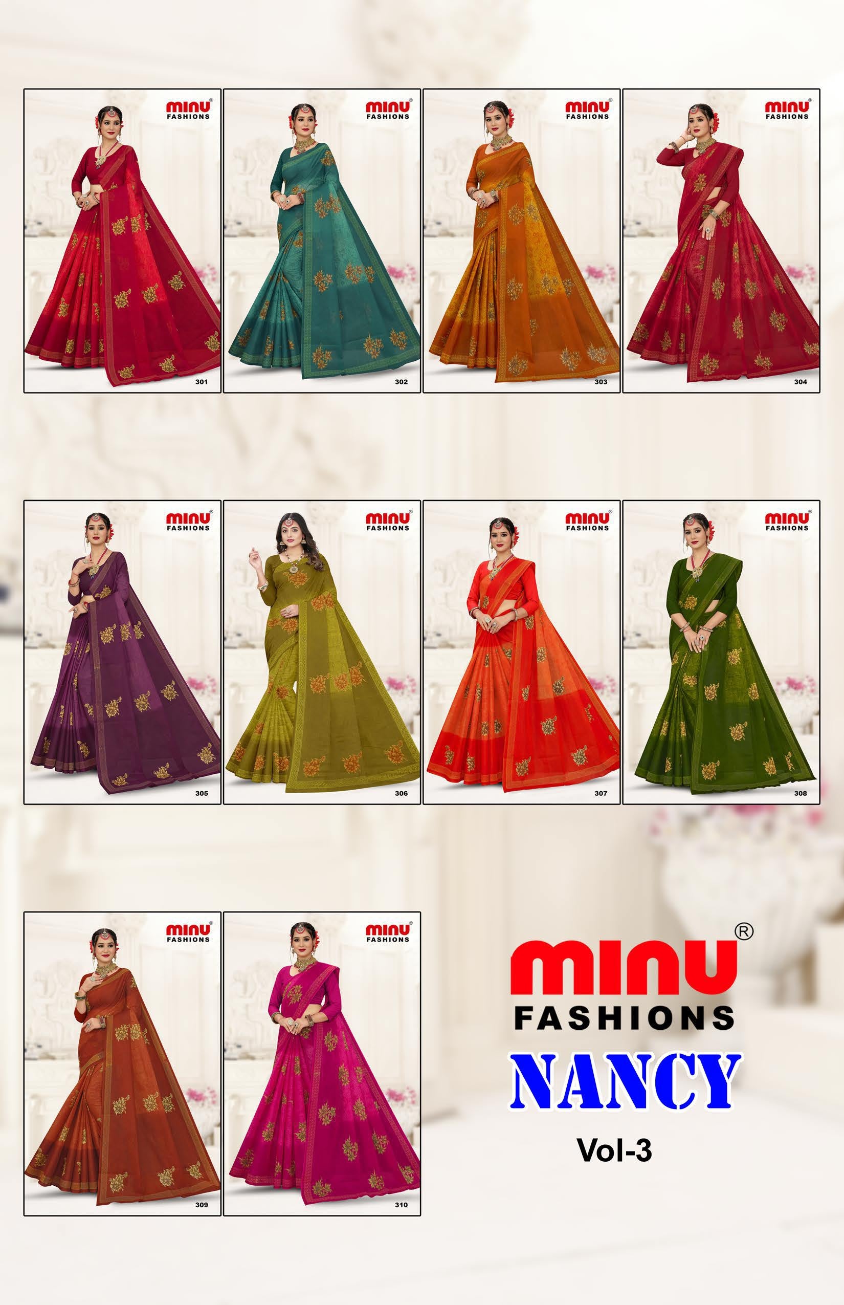 Saree Nancy Vol-3 (Special Rate) (10 Pcs)
