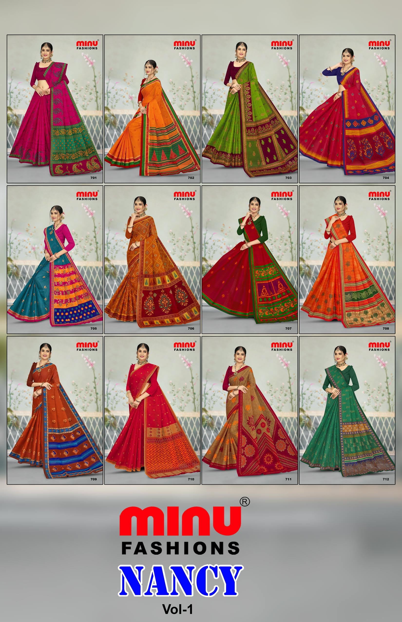 Saree Nancy Vol-1 (Special Rate) (12 Pcs)