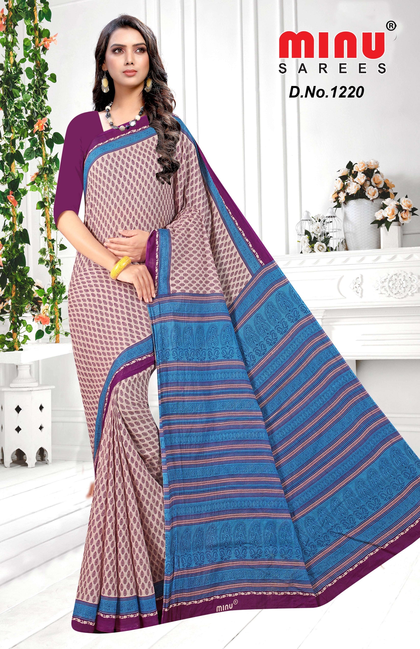 color printed saree for online wholesalers