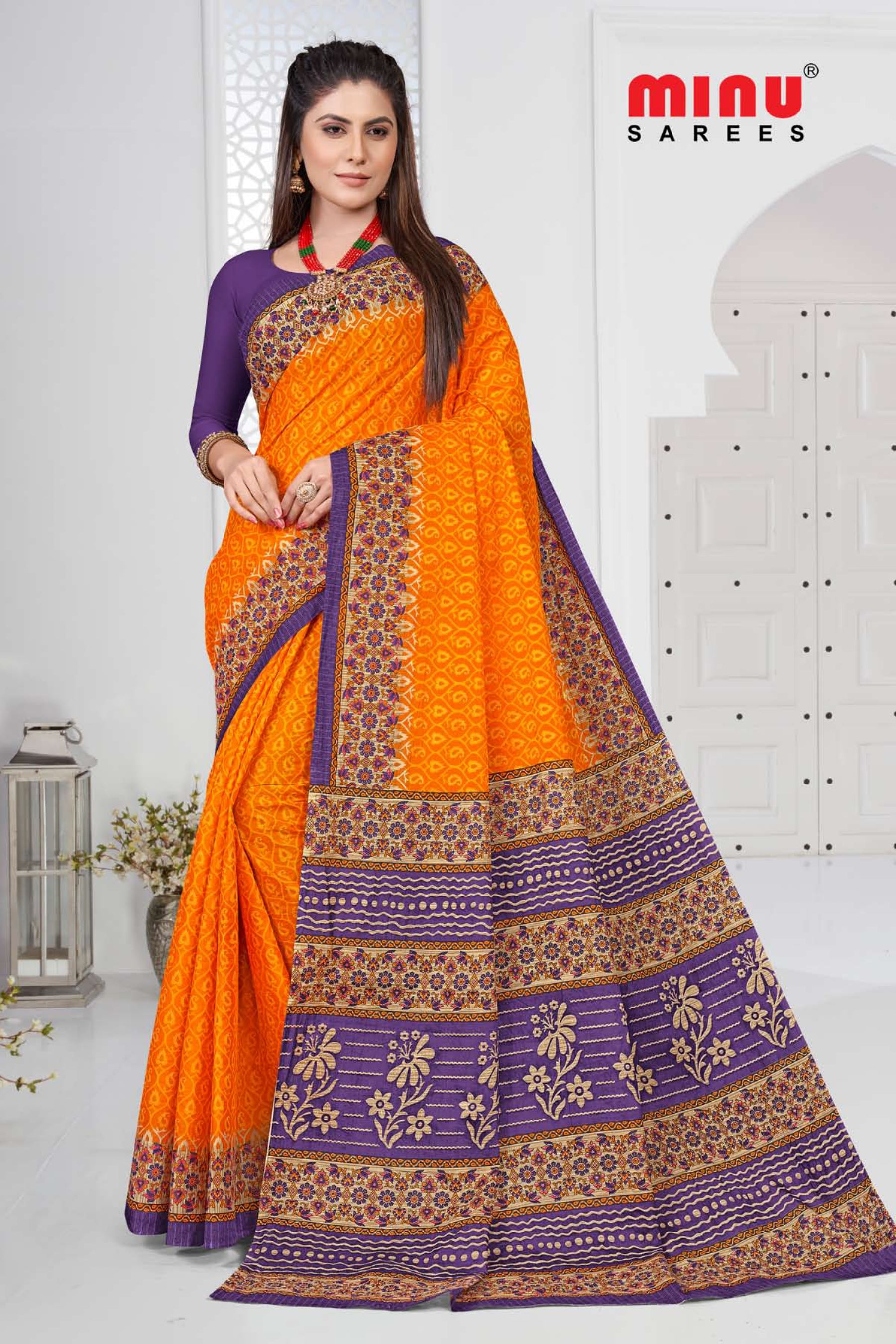 Color printed saree for women at low prices