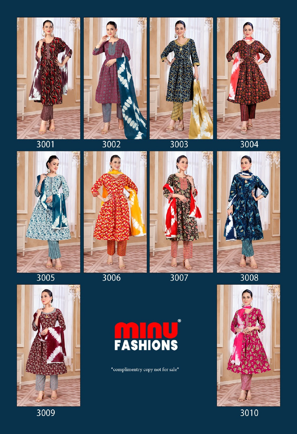 Stitched Suit Pankhuri (Vol-03) - 10 Pcs Set