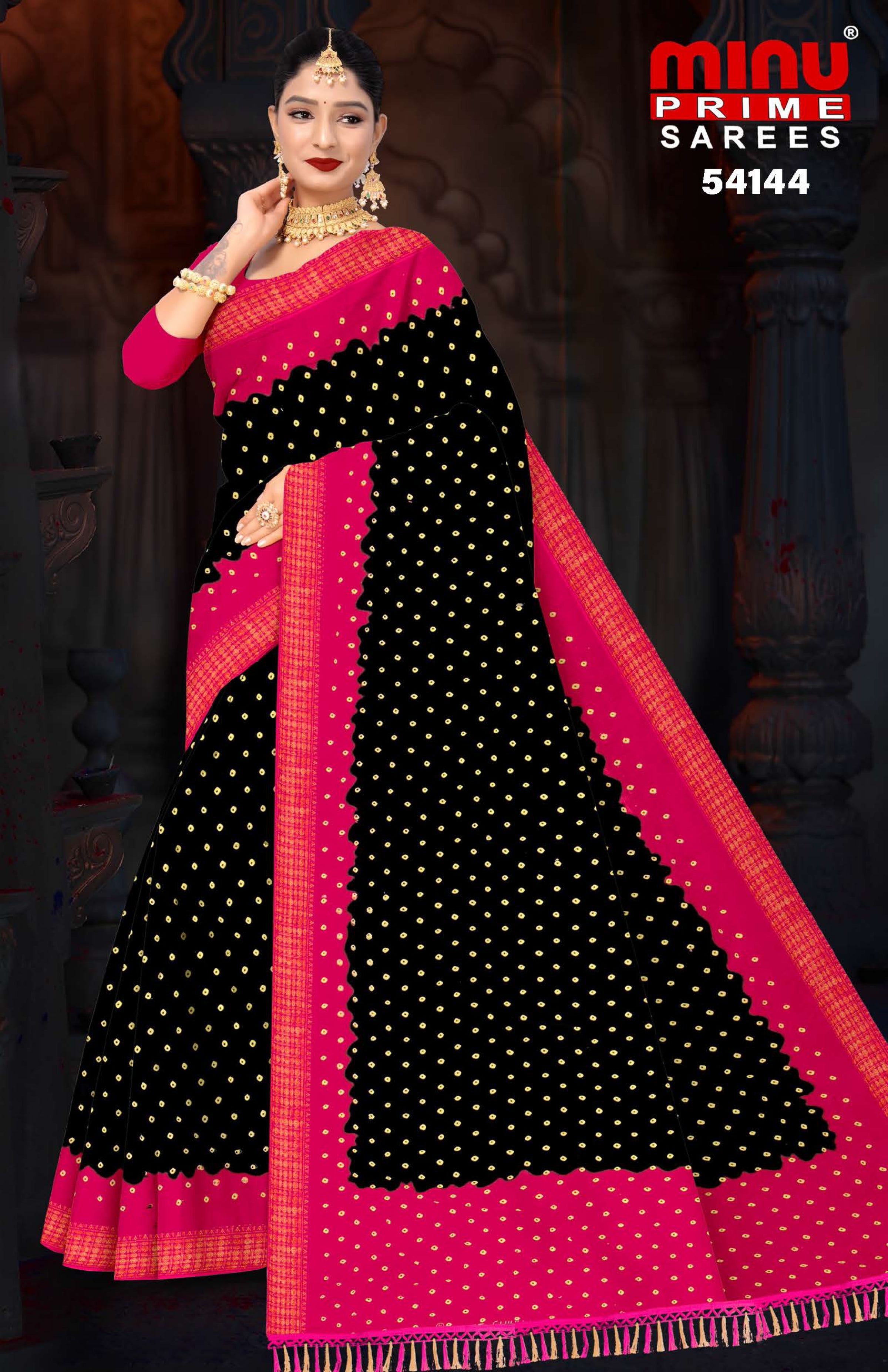 Cotton Printed Saree Param Sundari (Vol-1) - 10 Pcs Set