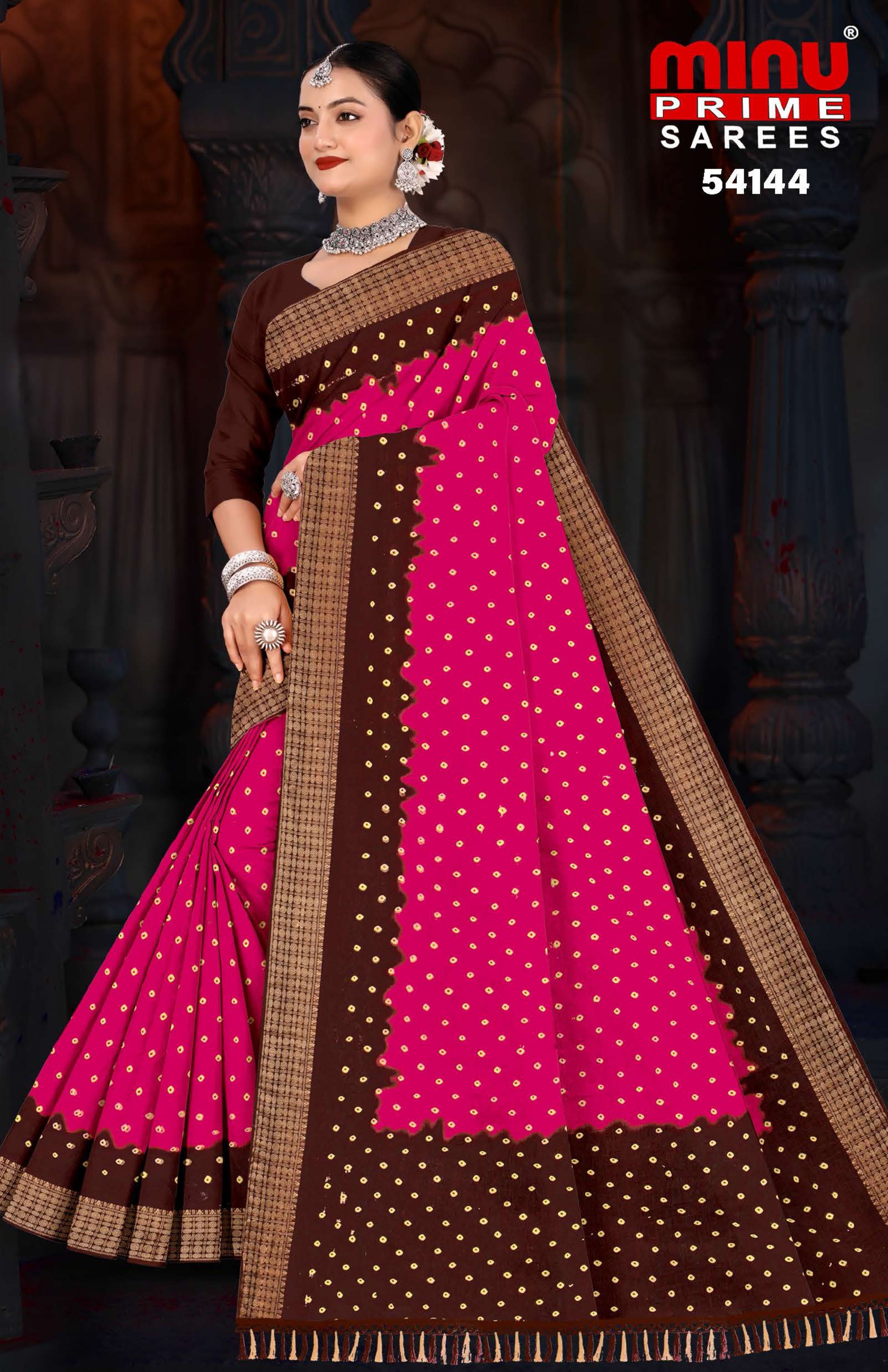 Cotton Printed Saree Param Sundari (Vol-1) - 10 Pcs Set